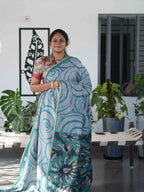 Linen Cotton Sarees Graceful Texture / SKU230 – 4