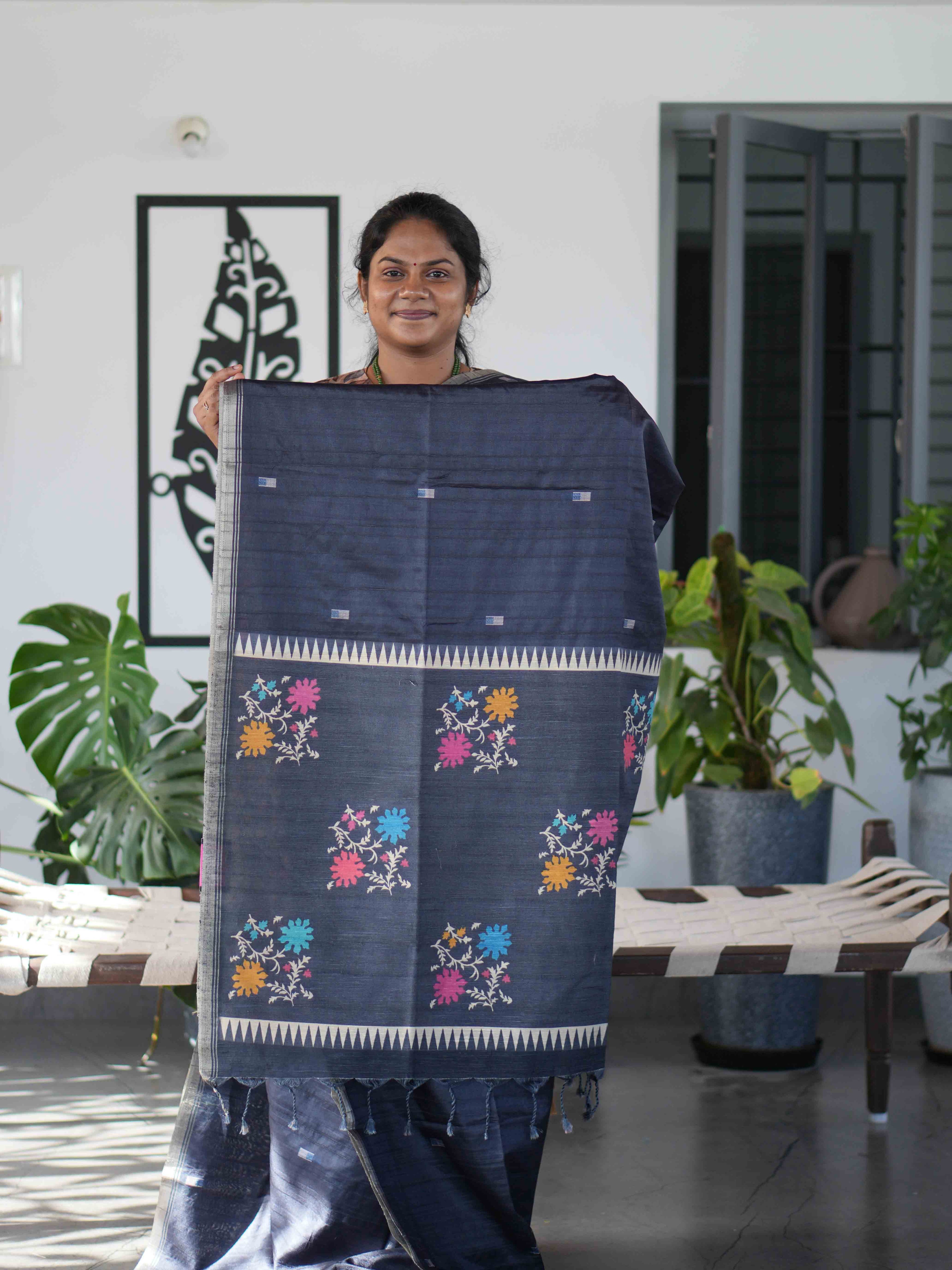 Jute Tussar Sarees / SKU224-1