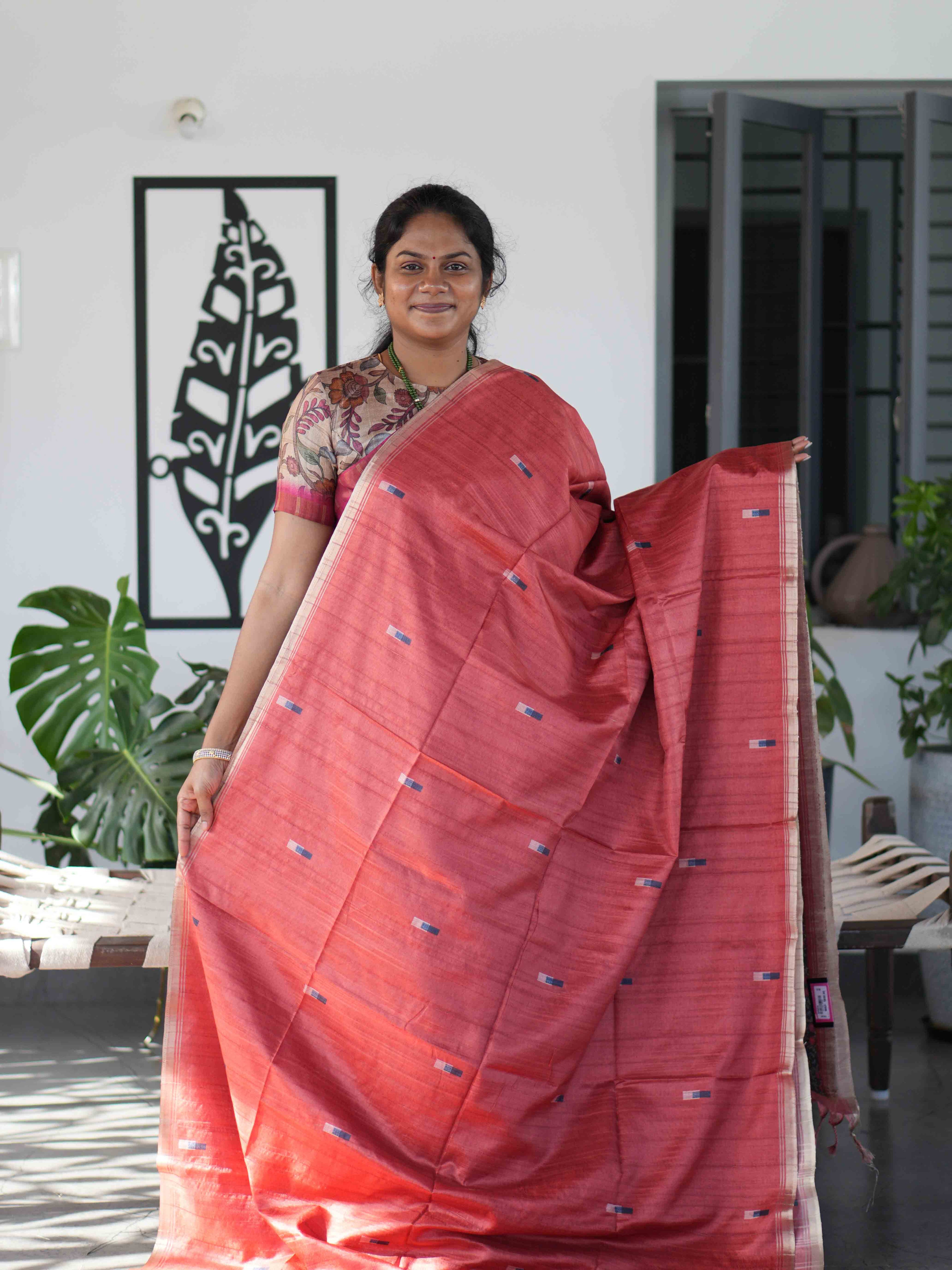 Jute Tussar Sarees / SKU224-2