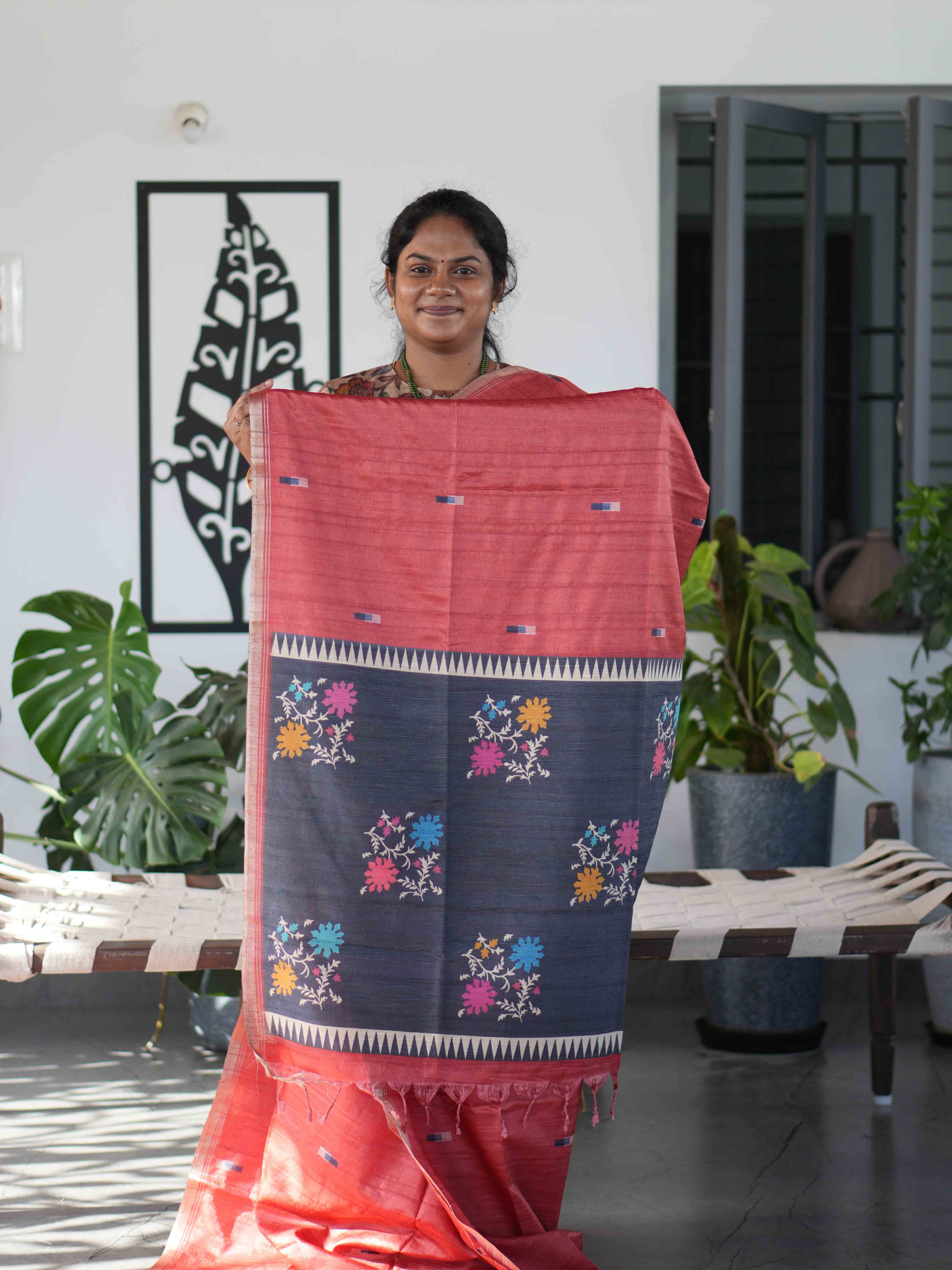Jute Tussar Sarees / SKU224-2