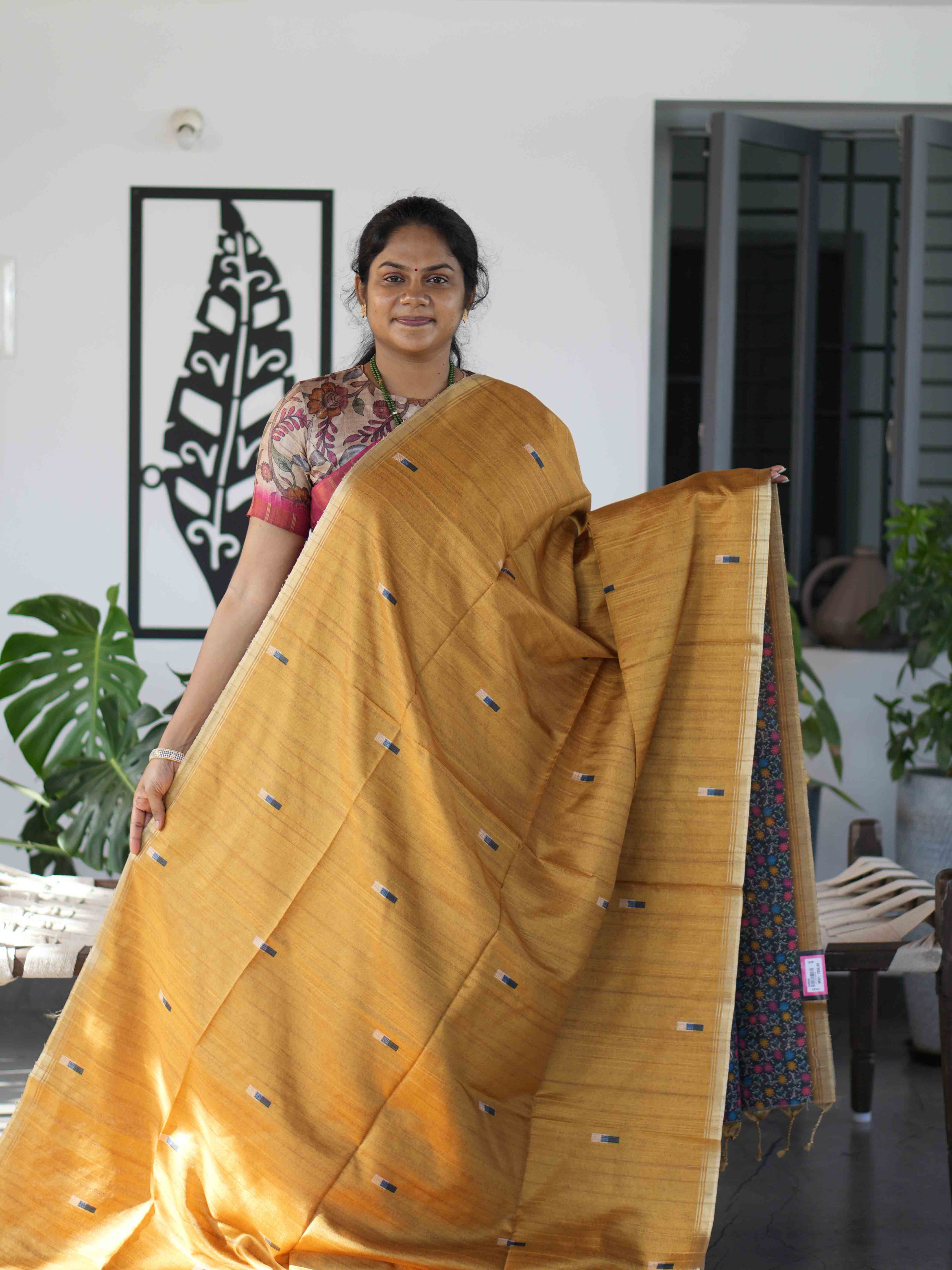 Jute Tussar Sarees / SKU224-3