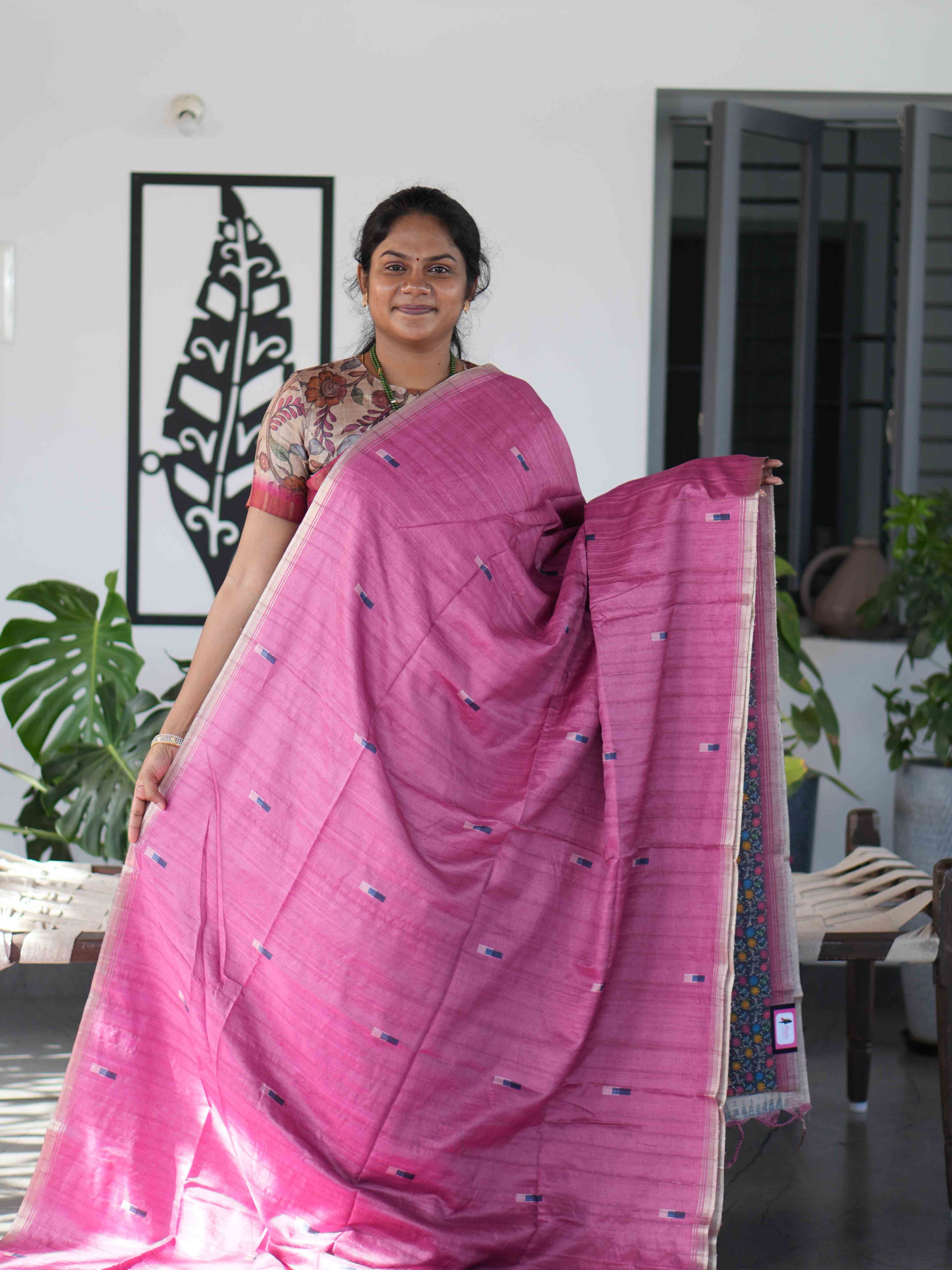 Jute Tussar Sarees / SKU224-4