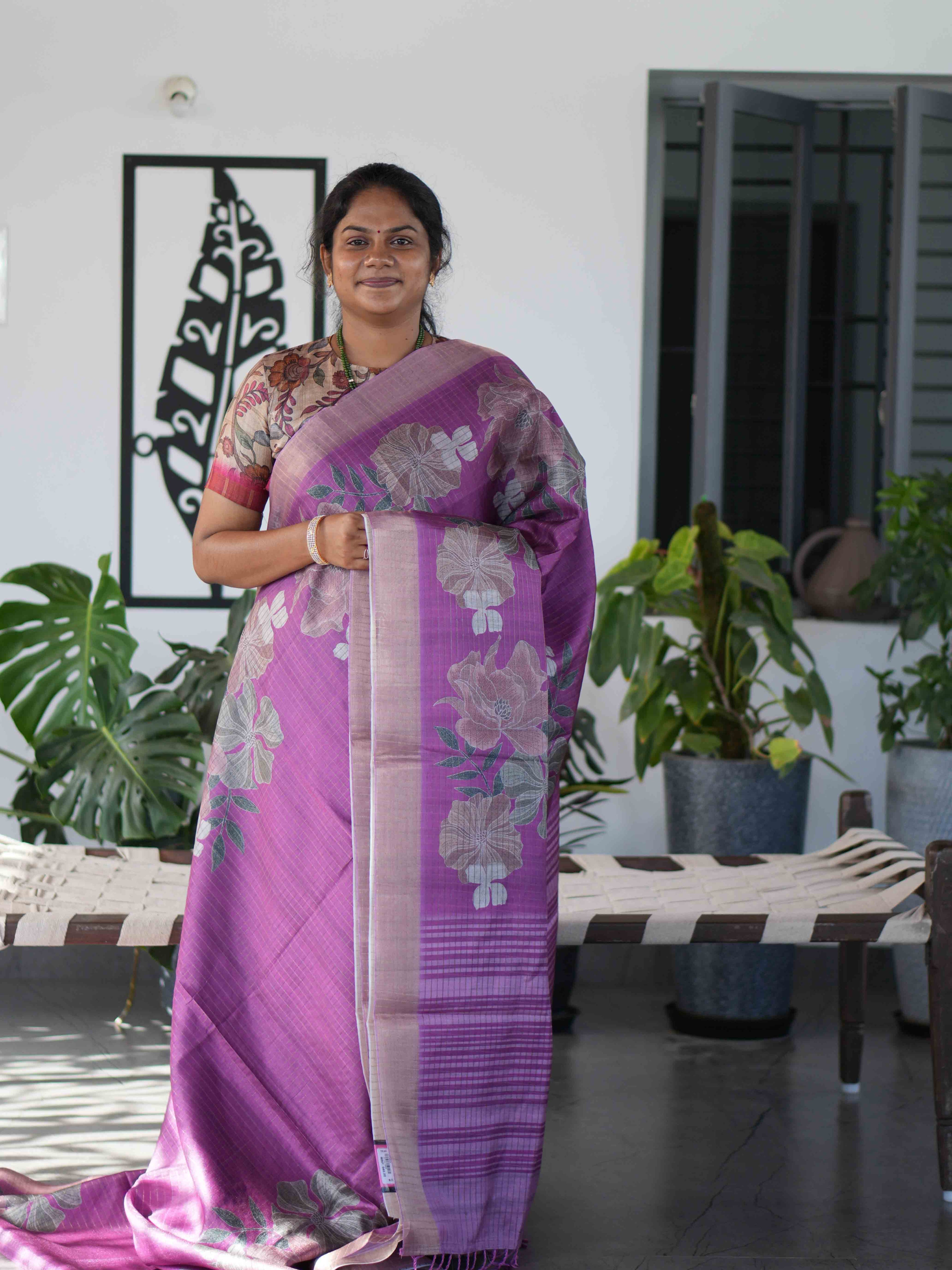 Printed Tussar Sarees Timeless Motifs / SKU232 – 3