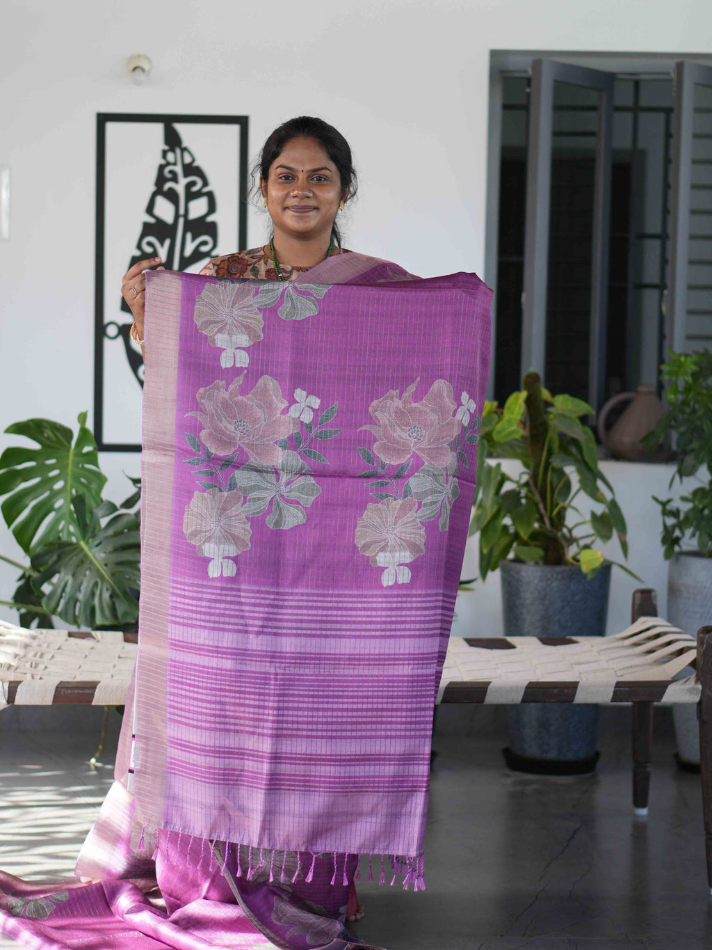Printed Tussar Sarees Timeless Motifs / SKU232 – 3