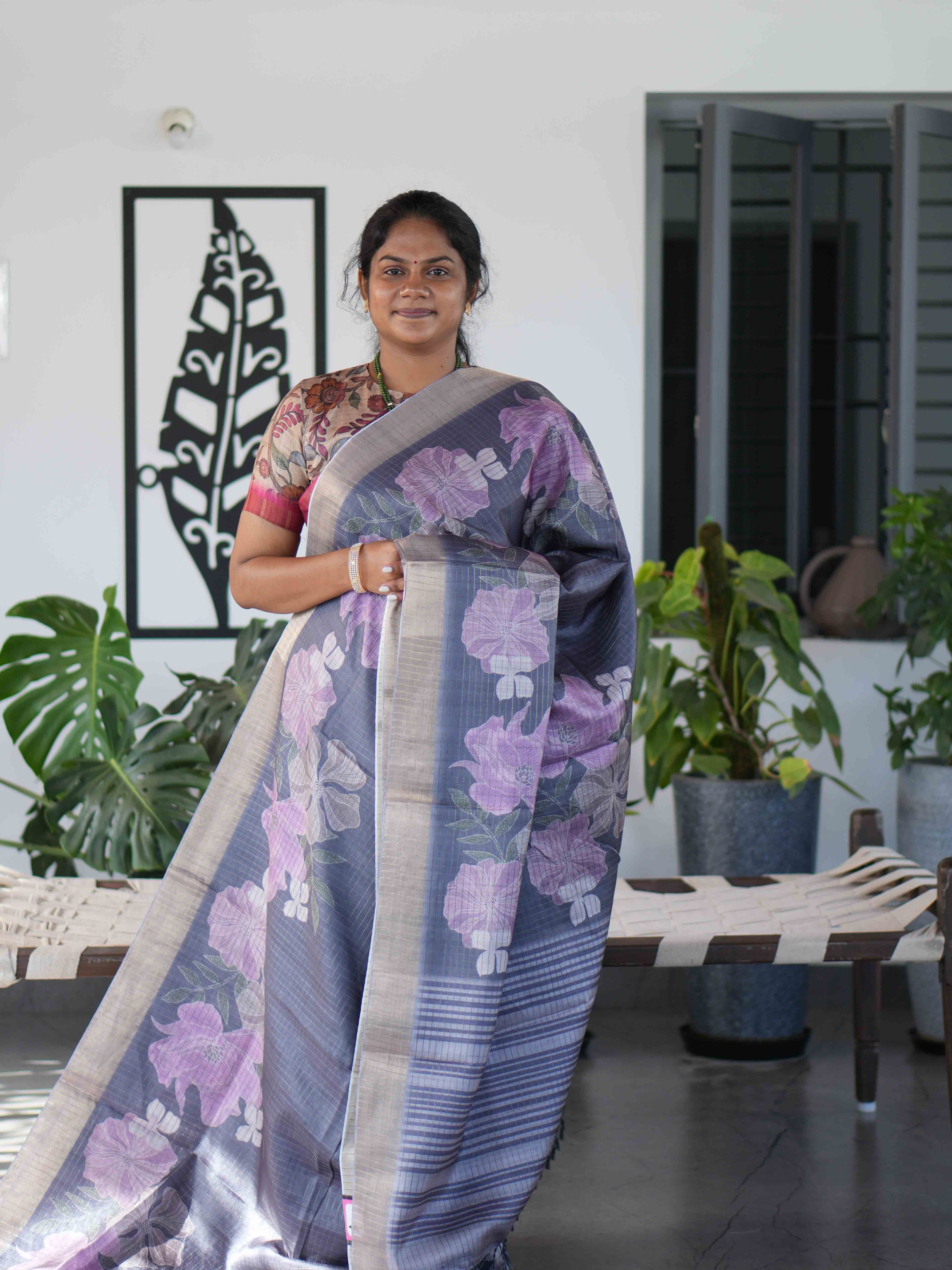 Printed Tussar Sarees Signature Style / SKU232 – 6