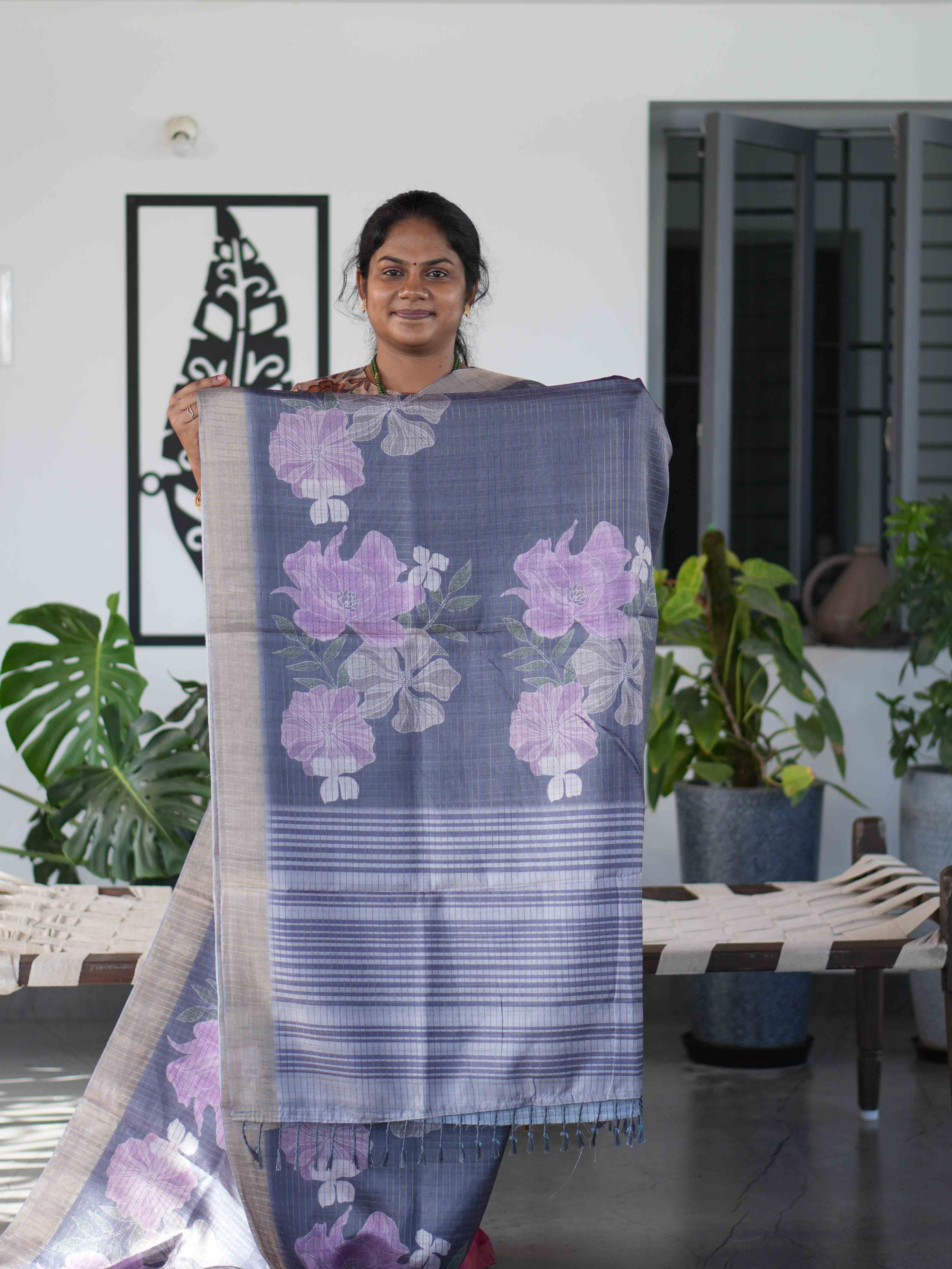 Printed Tussar Sarees Signature Style / SKU232 – 6