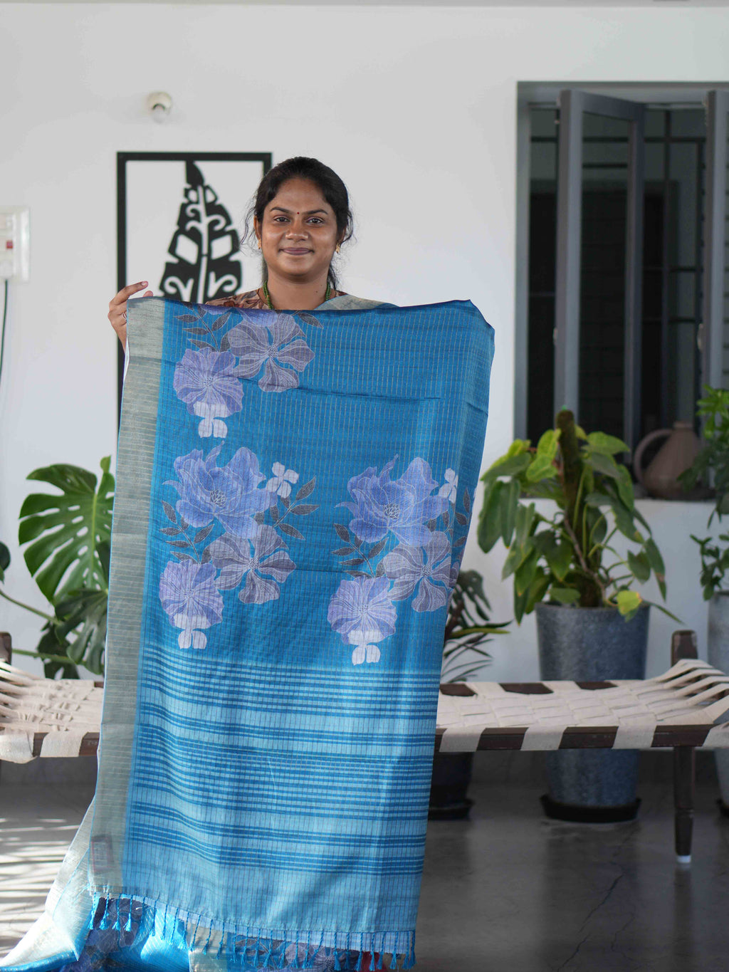 Printed Tussar Sarees Refined Artwork / SKU232 – 7