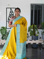 Silk Dupion Sarees Golden Elegance / SKU236 – 7