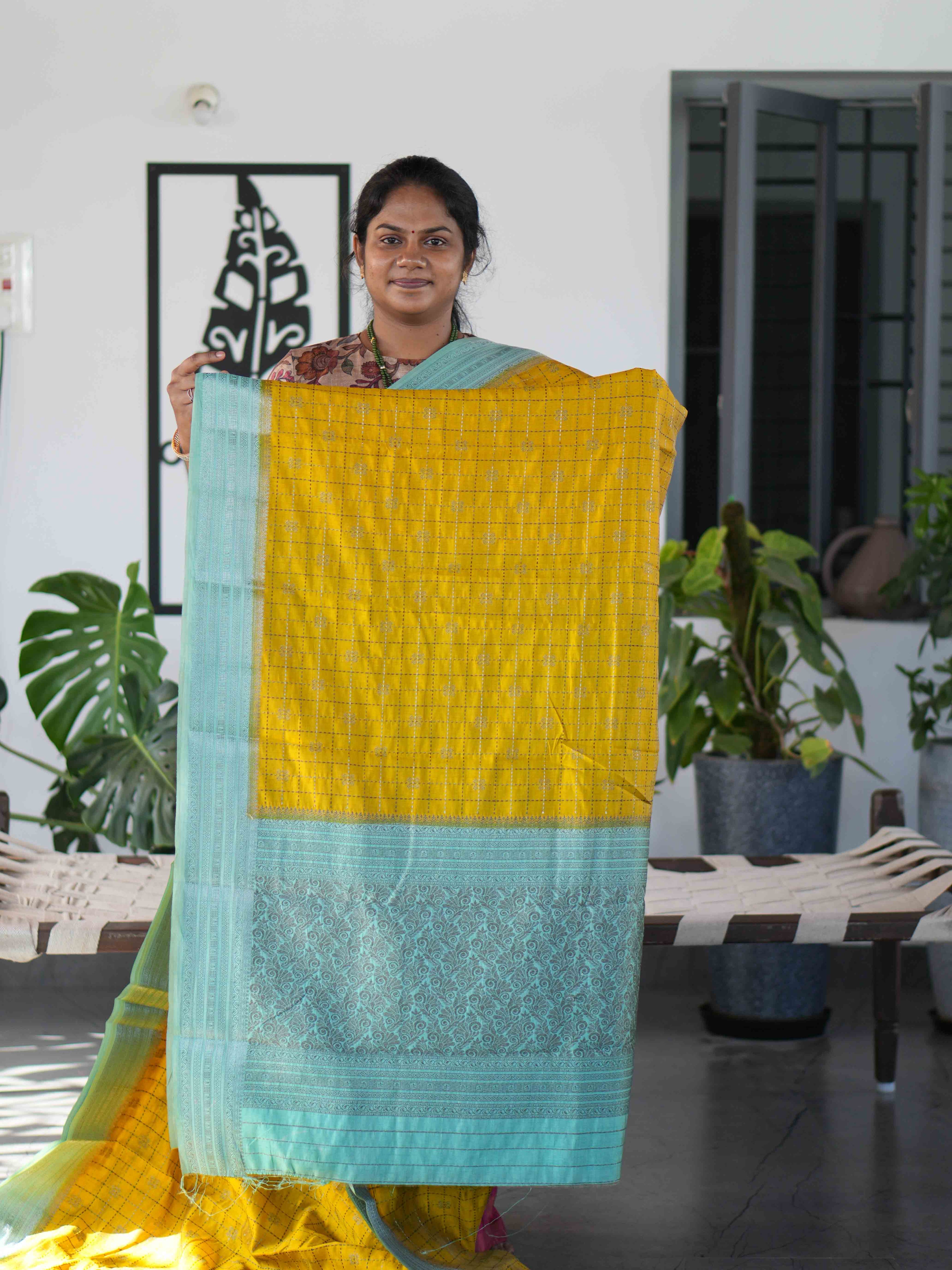 Silk Dupion Sarees Golden Elegance / SKU236 – 7