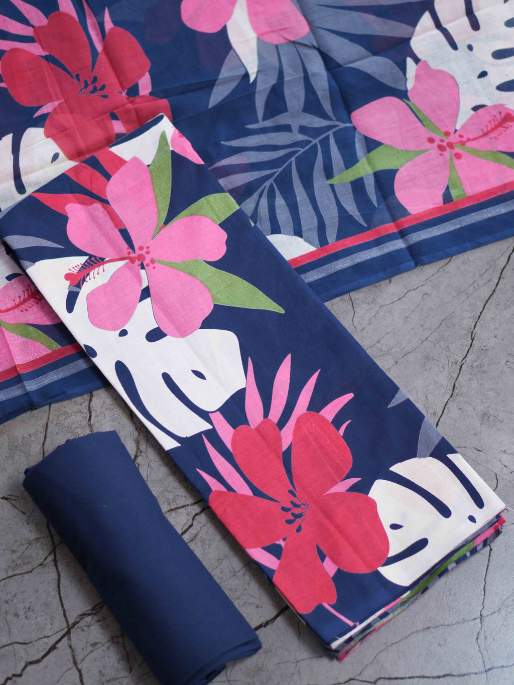 Printed Soft Cotton Salwar Material Elegant Prints / SKU221 – 2