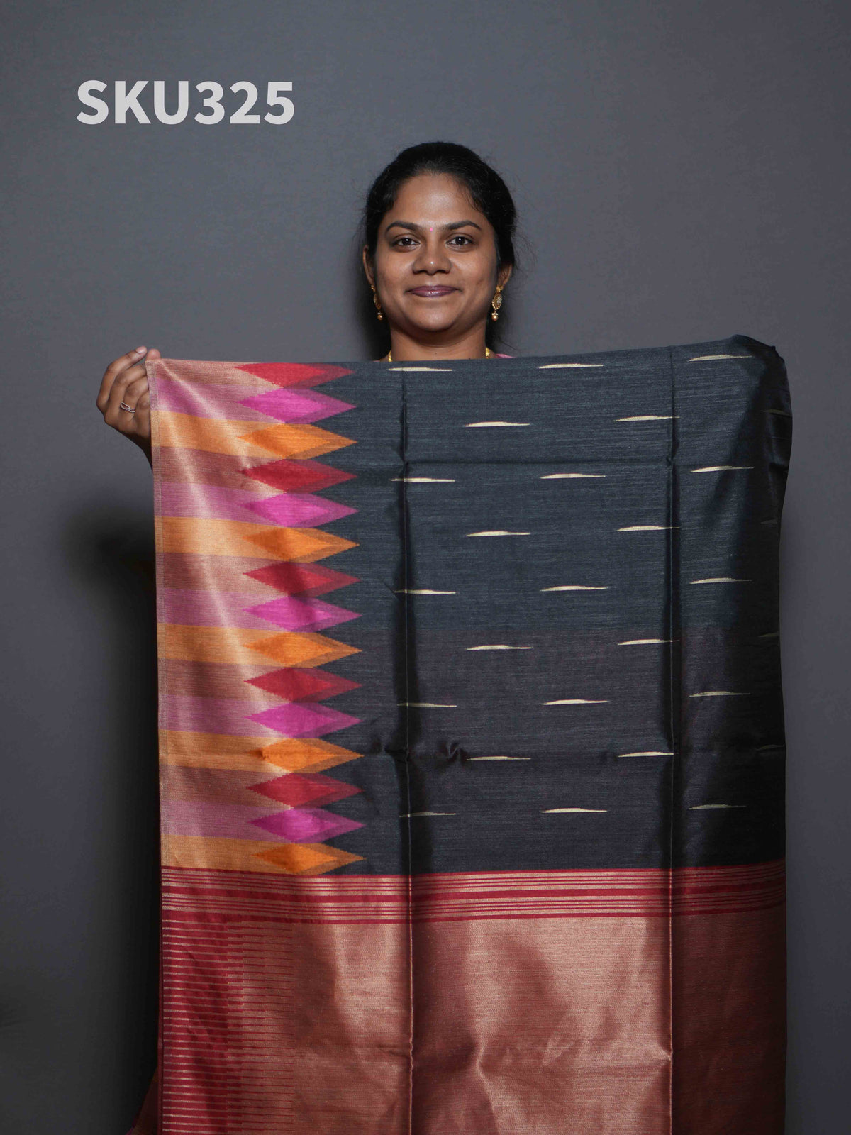Dupion Silk Sarees Royal Texture / SKU325 – 1