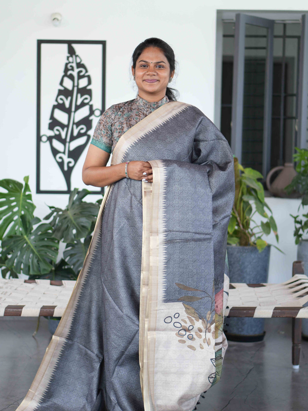 Malai Tussar Sarees / SKU222 – 1