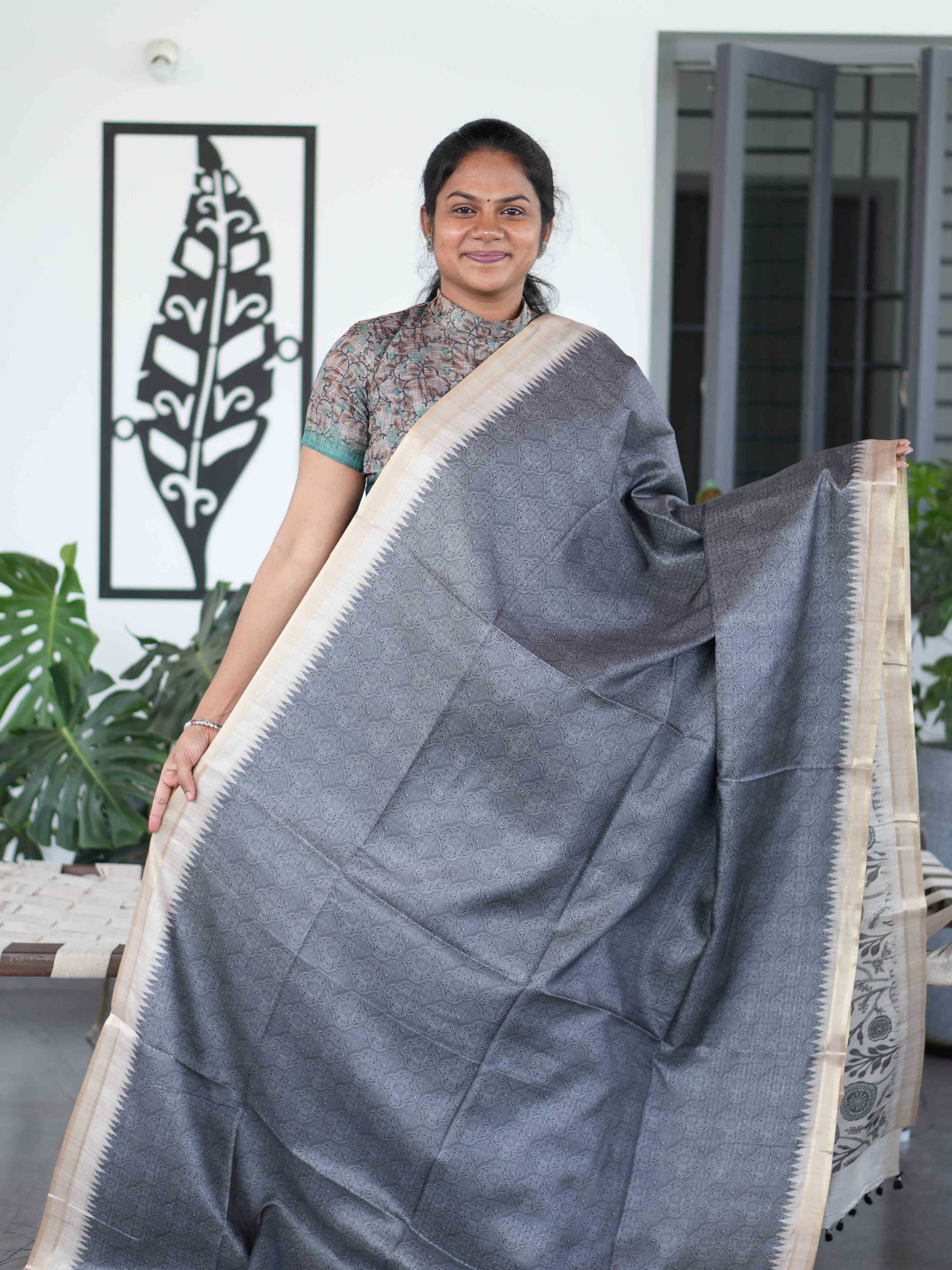 Malai Tussar Sarees / SKU222 – 1