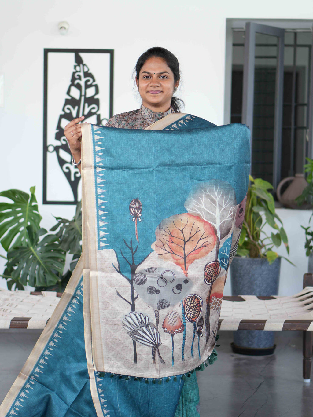 Malai Tussar Sarees / SKU222 – 5