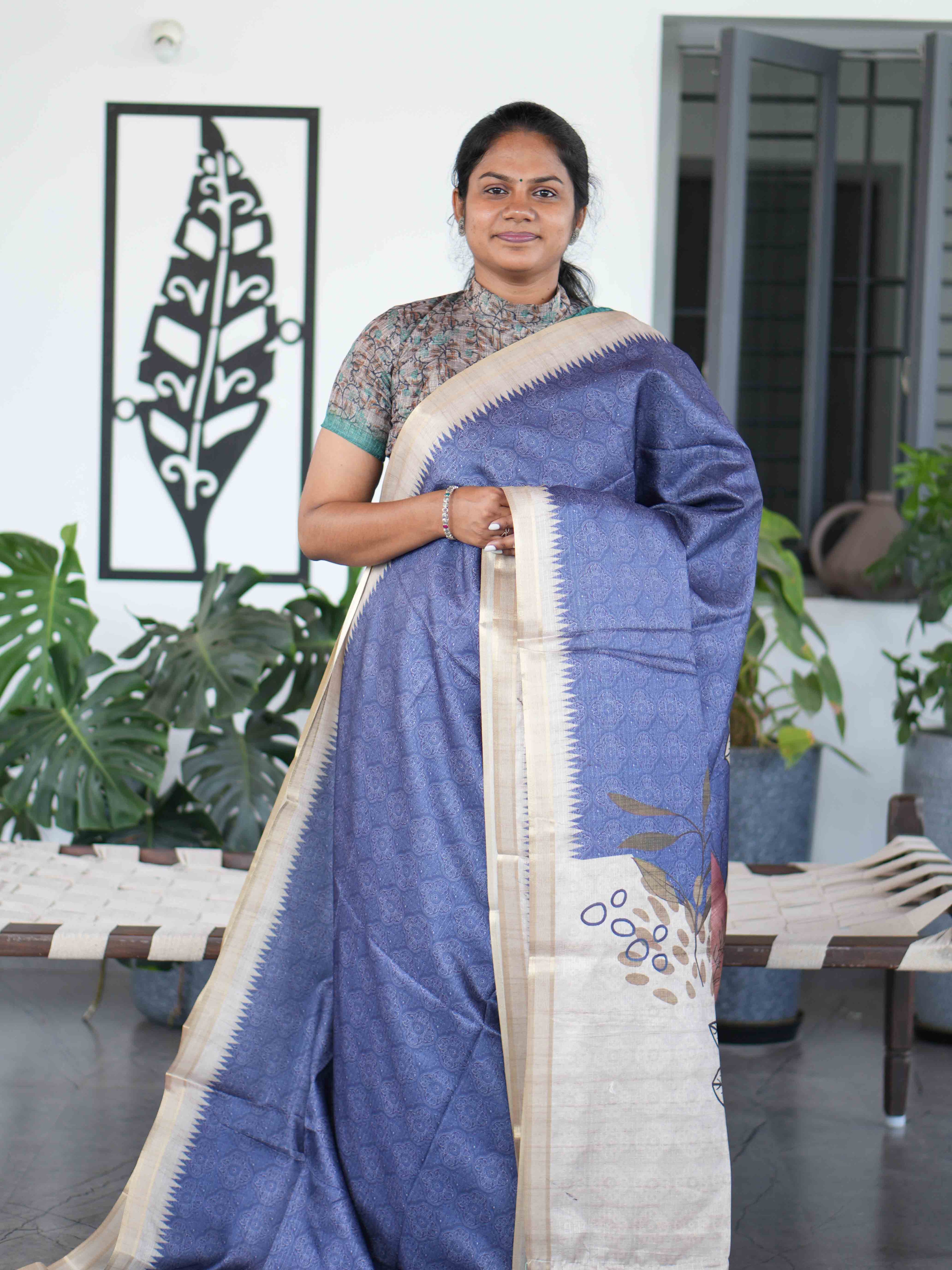 Malai Tussar Sarees / SKU222 – 6