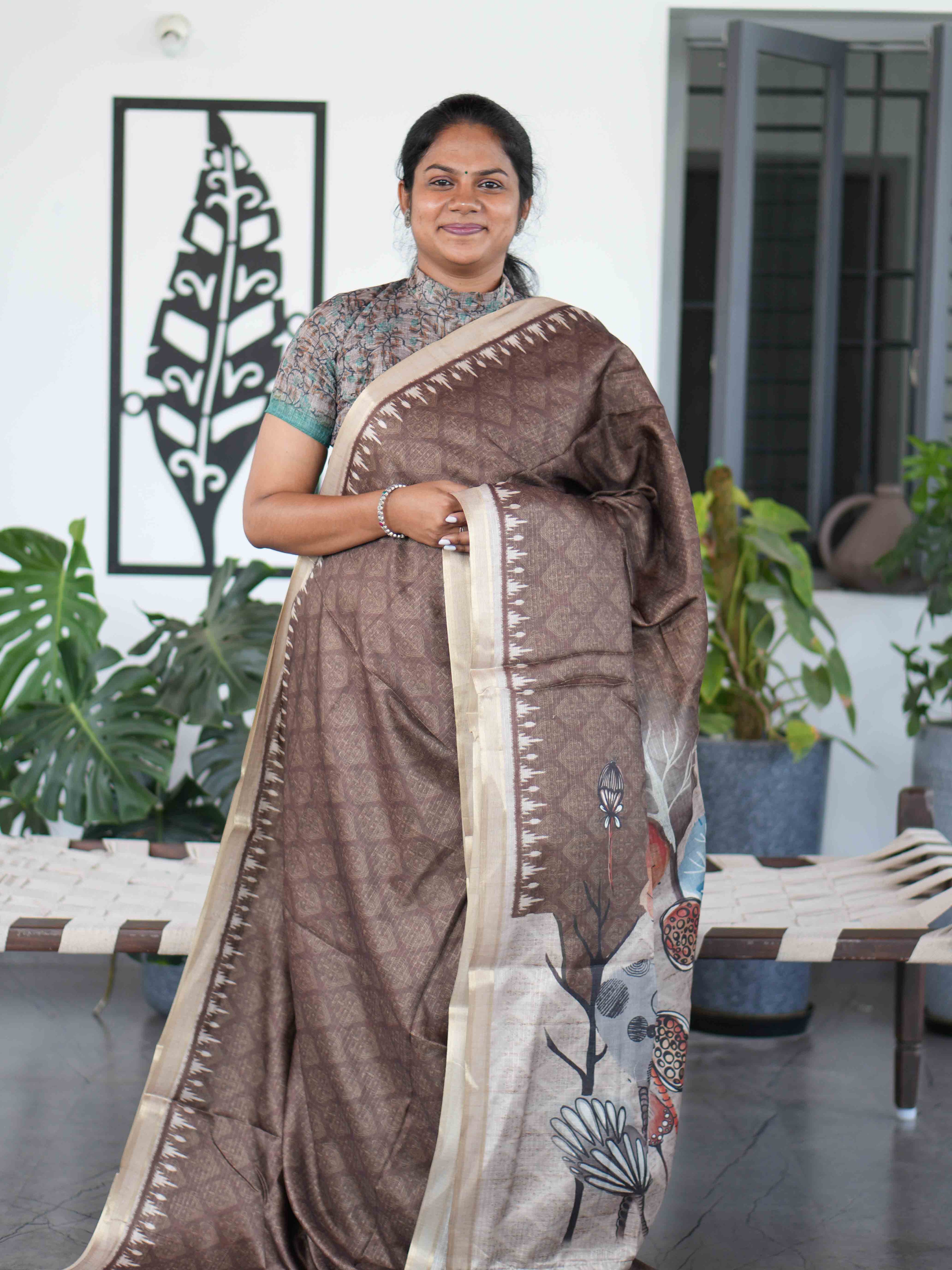 Malai Tussar Sarees / SKU222 – 4