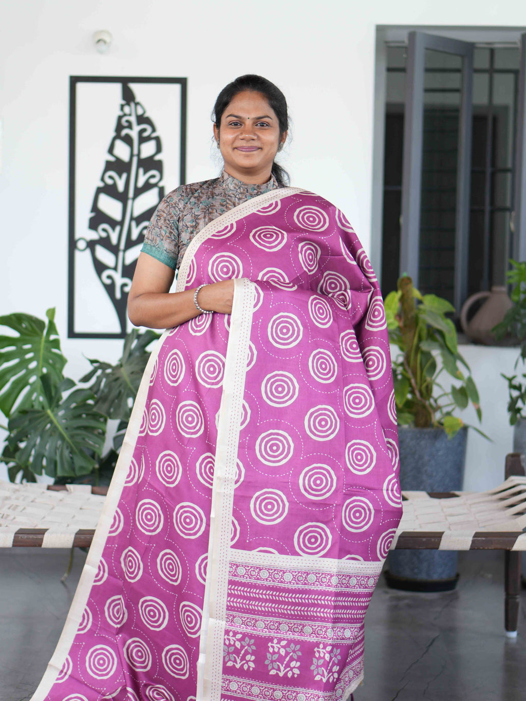 Art Printed Silk Sarees Timeless Prints / SKU219 – 7