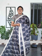 Art Printed Silk Sarees Elegant Canvas / SKU219 – 2