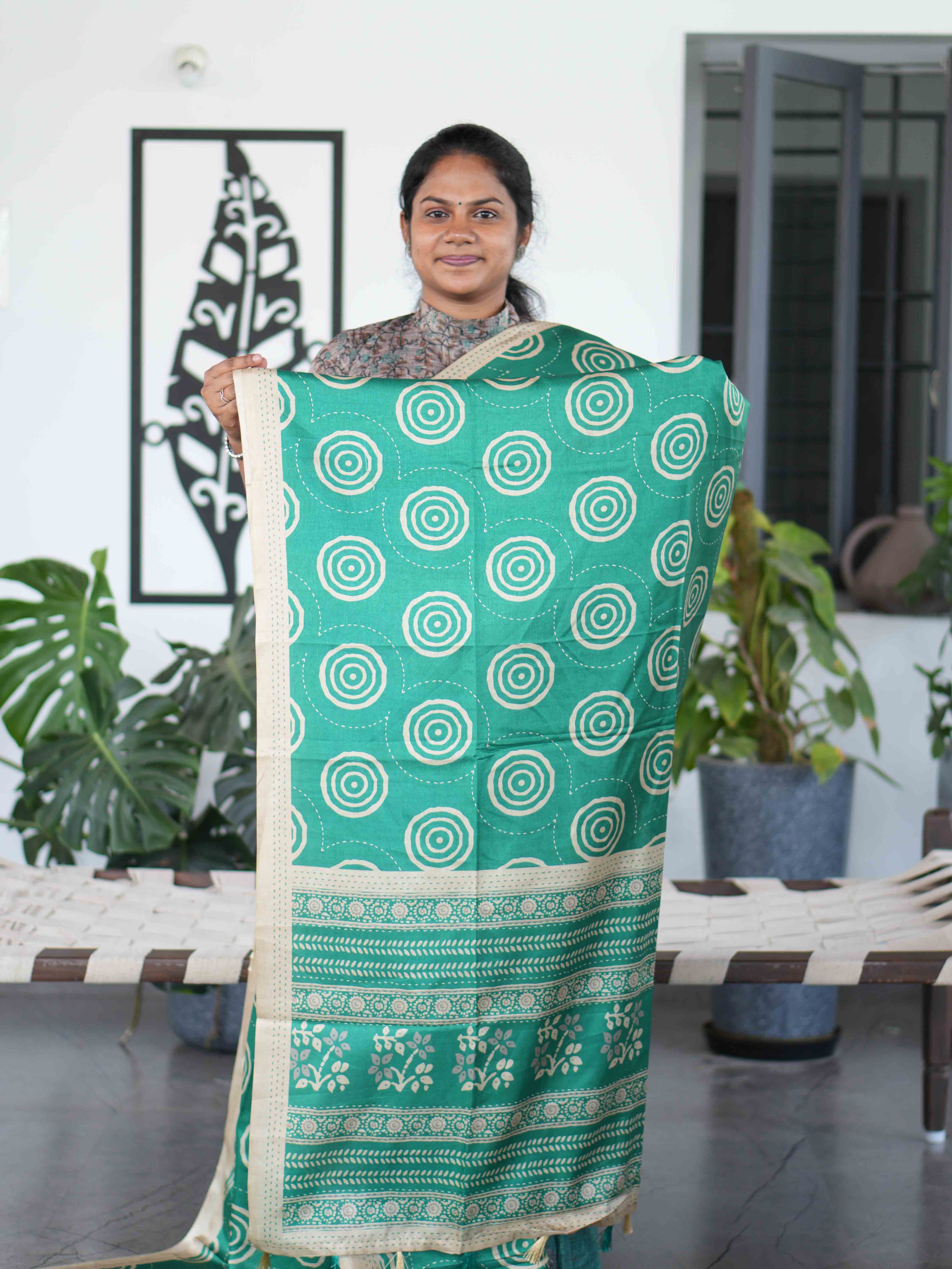 Art Printed Silk Sarees Graceful Impressions / SKU219 – 8