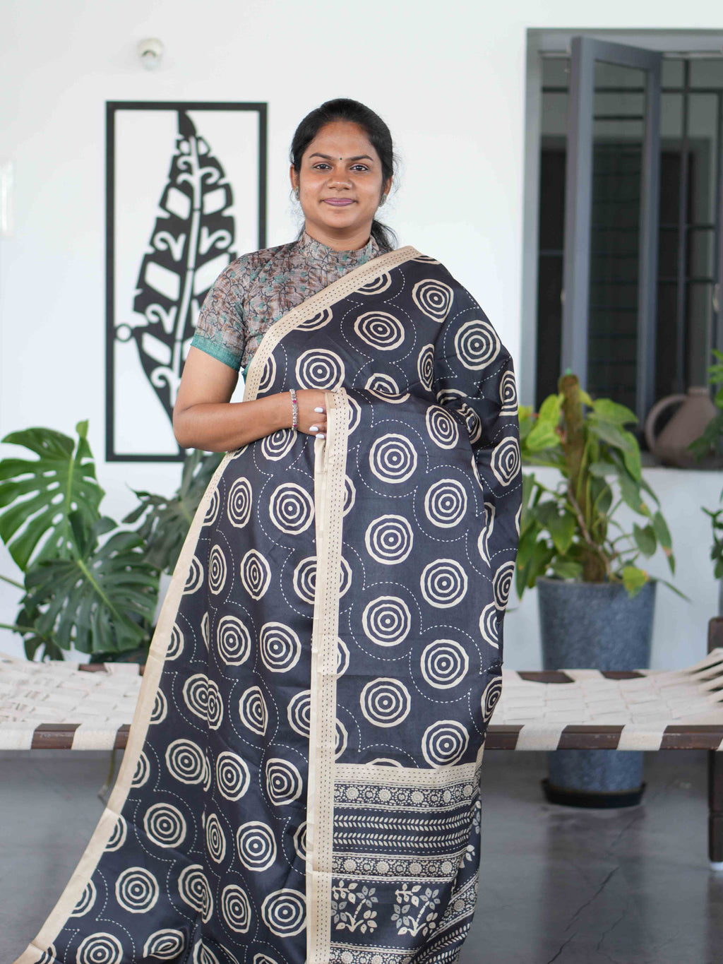 Art Printed Silk Sarees Vibrant Expression / SKU219 – 9