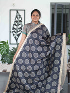 Art Printed Silk Sarees Vibrant Expression / SKU219 – 9