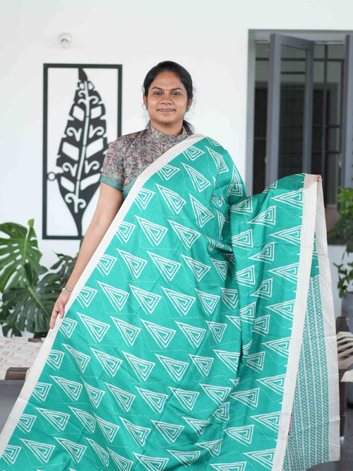 Art Printed Silk Sarees Modern Muse / SKU219 – 4