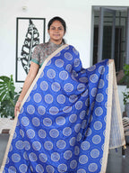 Art Printed Silk Sarees Refined Artwork / SKU219 – 10