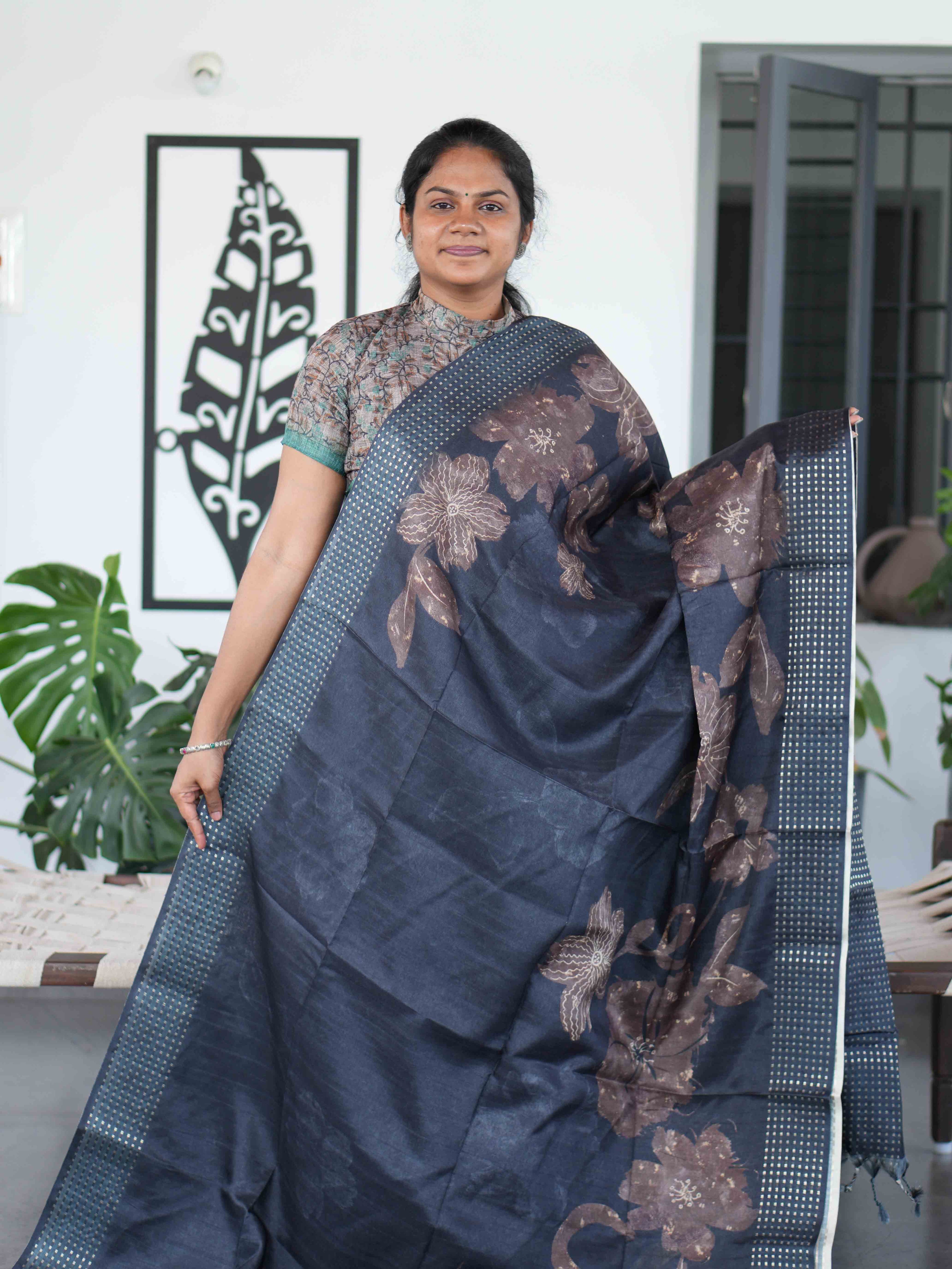 Semi Tussar Sarees Timeless Weave / SKU233 – 3