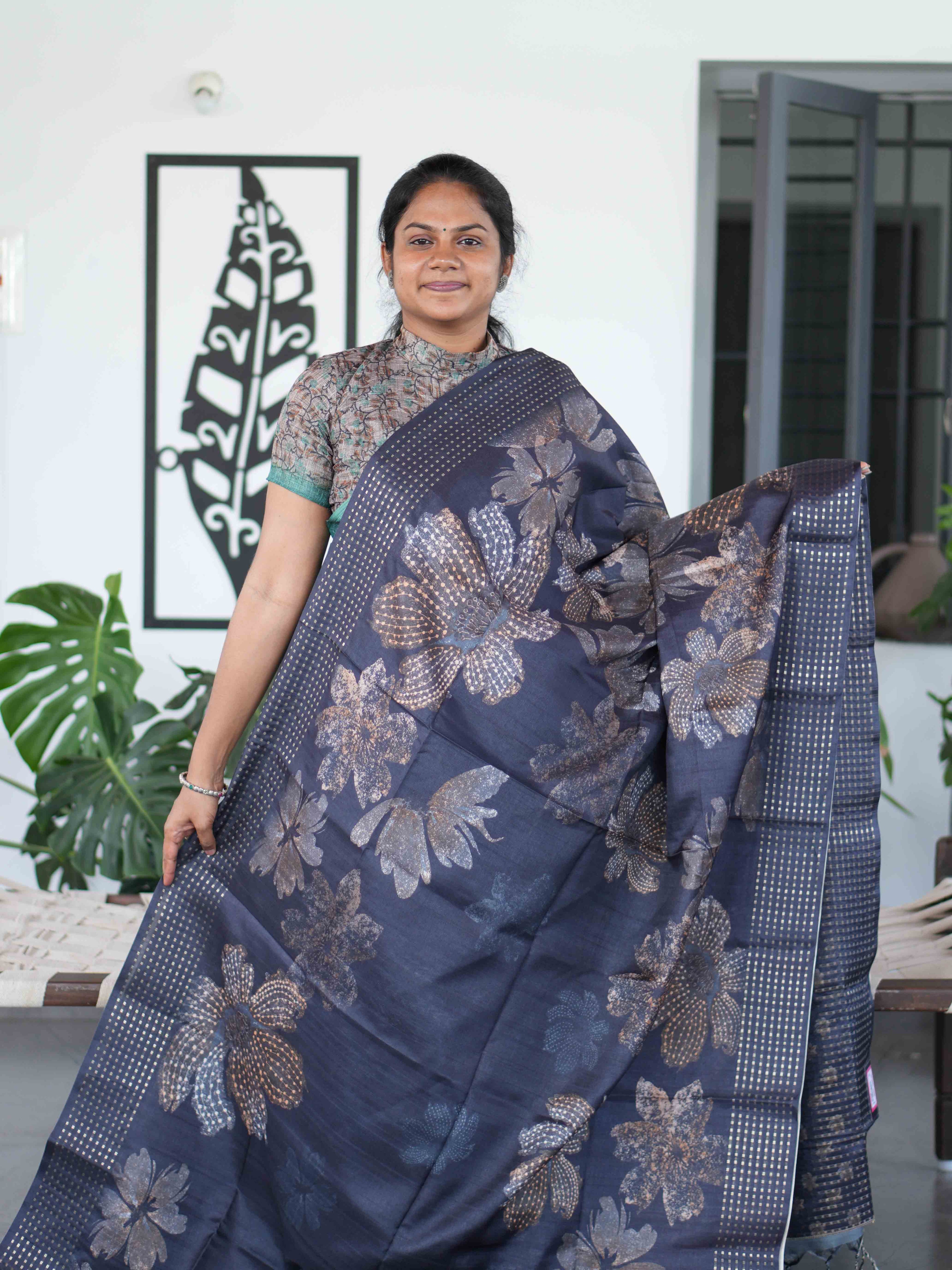 Semi Tussar Sarees Signature Style / SKU233 – 6
