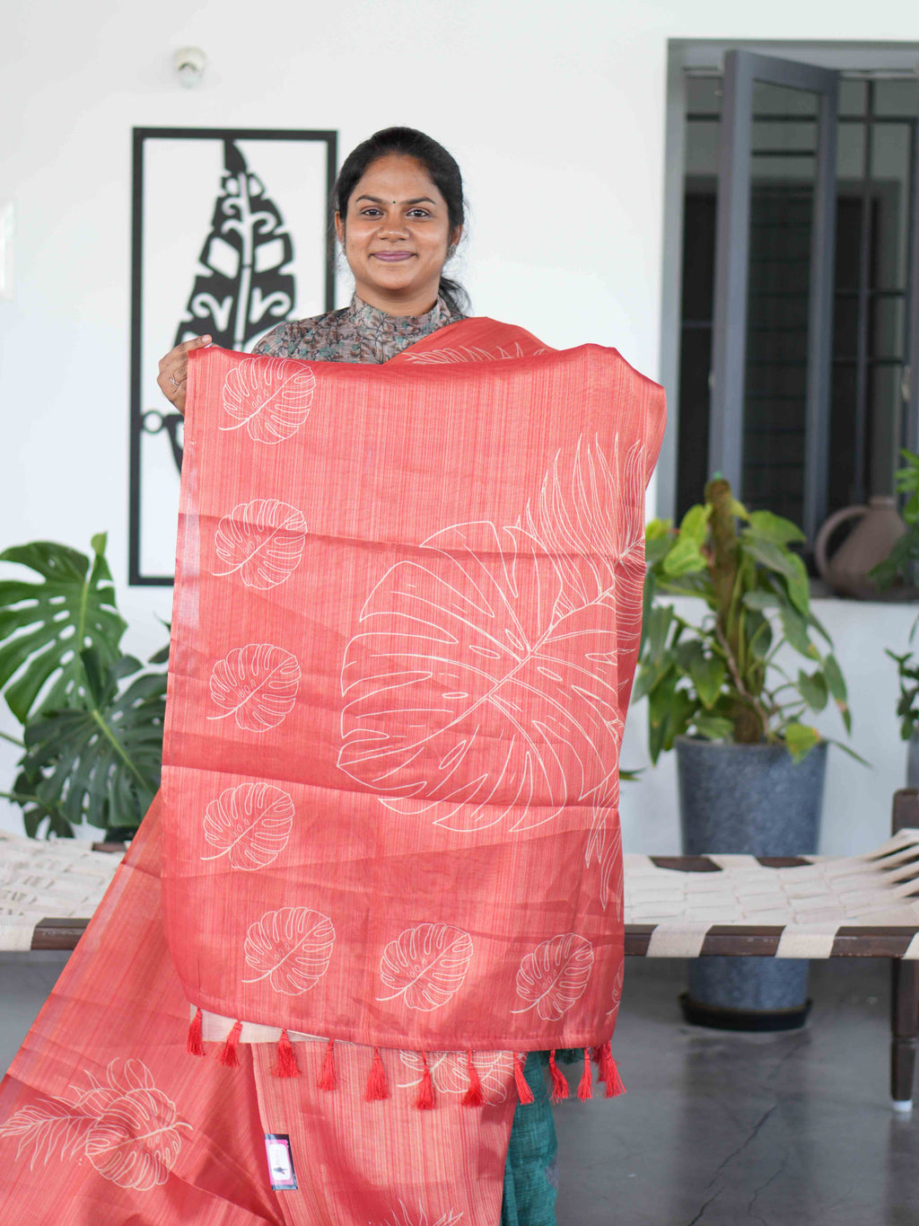 Linen Tissue Sarees Graceful Glow / SKU234 – 1