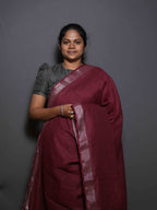 Zari Linen Sarees Timeless Charm / SKU297 – 4