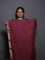 Zari Linen Sarees Timeless Charm / SKU297 – 4