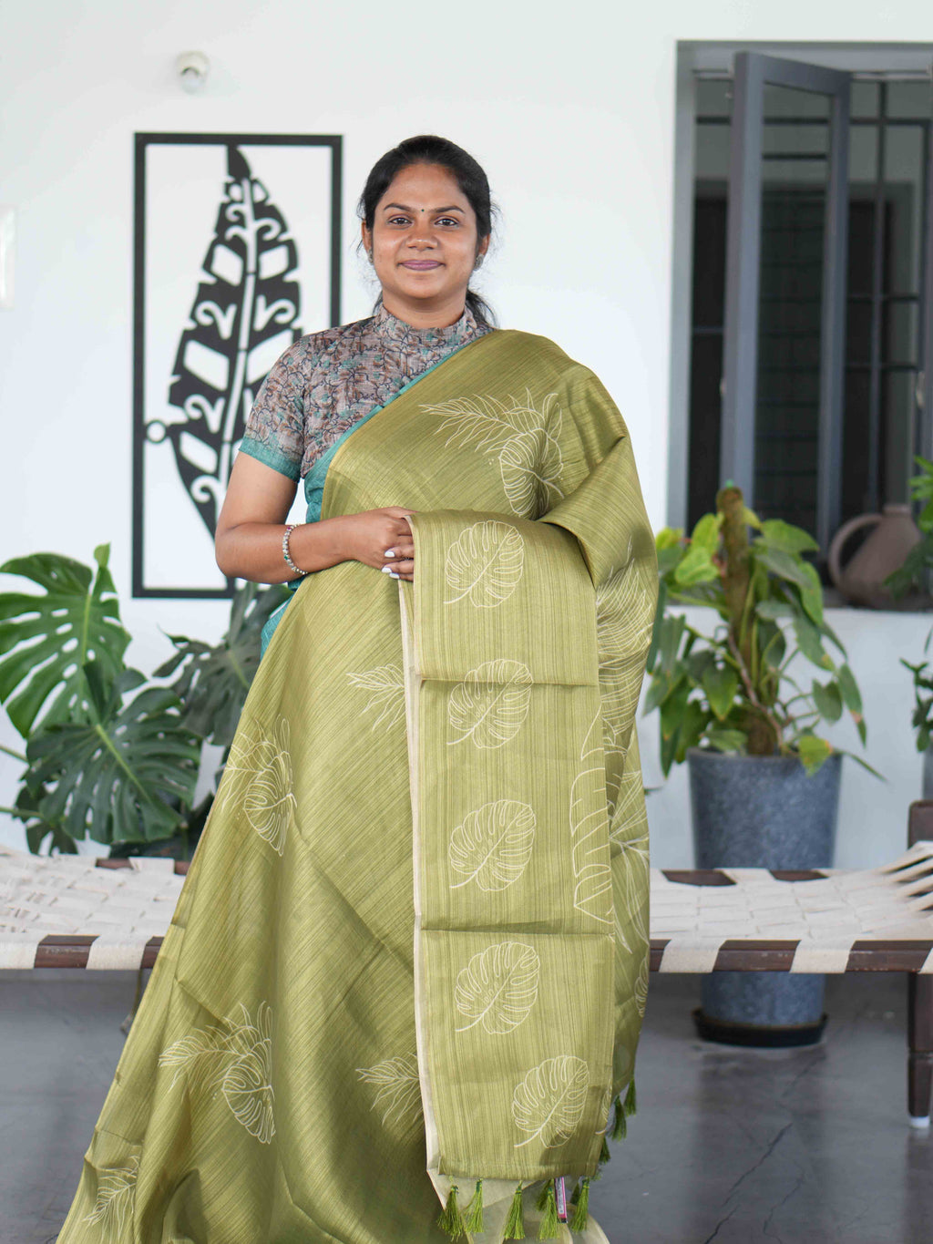 Linen Tissue Sarees Heritage Weave / SKU234 – 4
