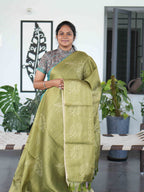 Linen Tissue Sarees Heritage Weave / SKU234 – 4