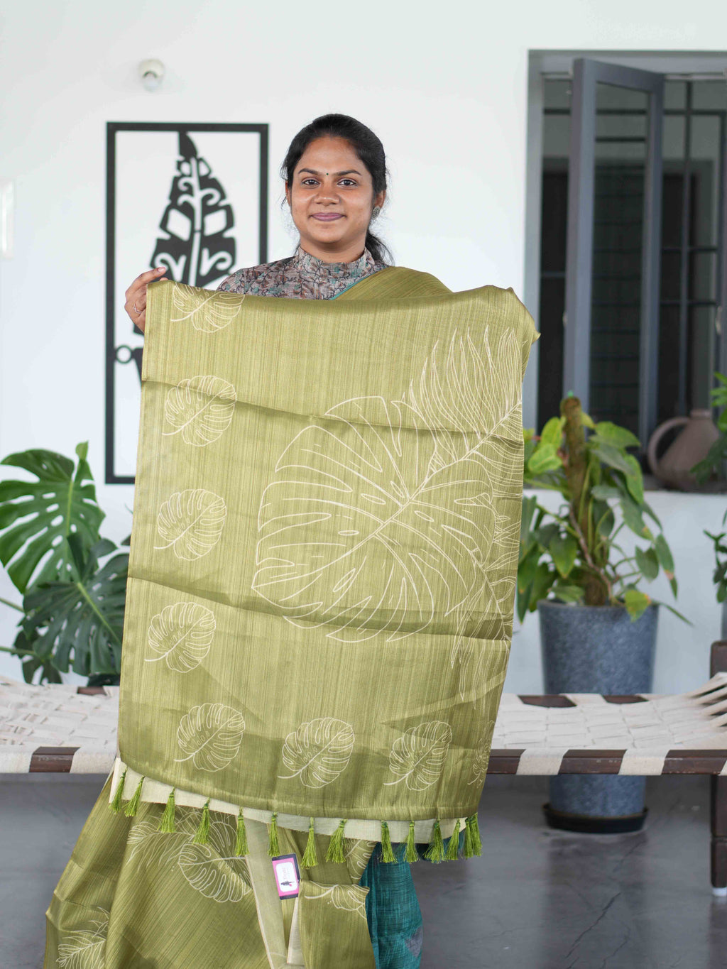 Linen Tissue Sarees Heritage Weave / SKU234 – 4