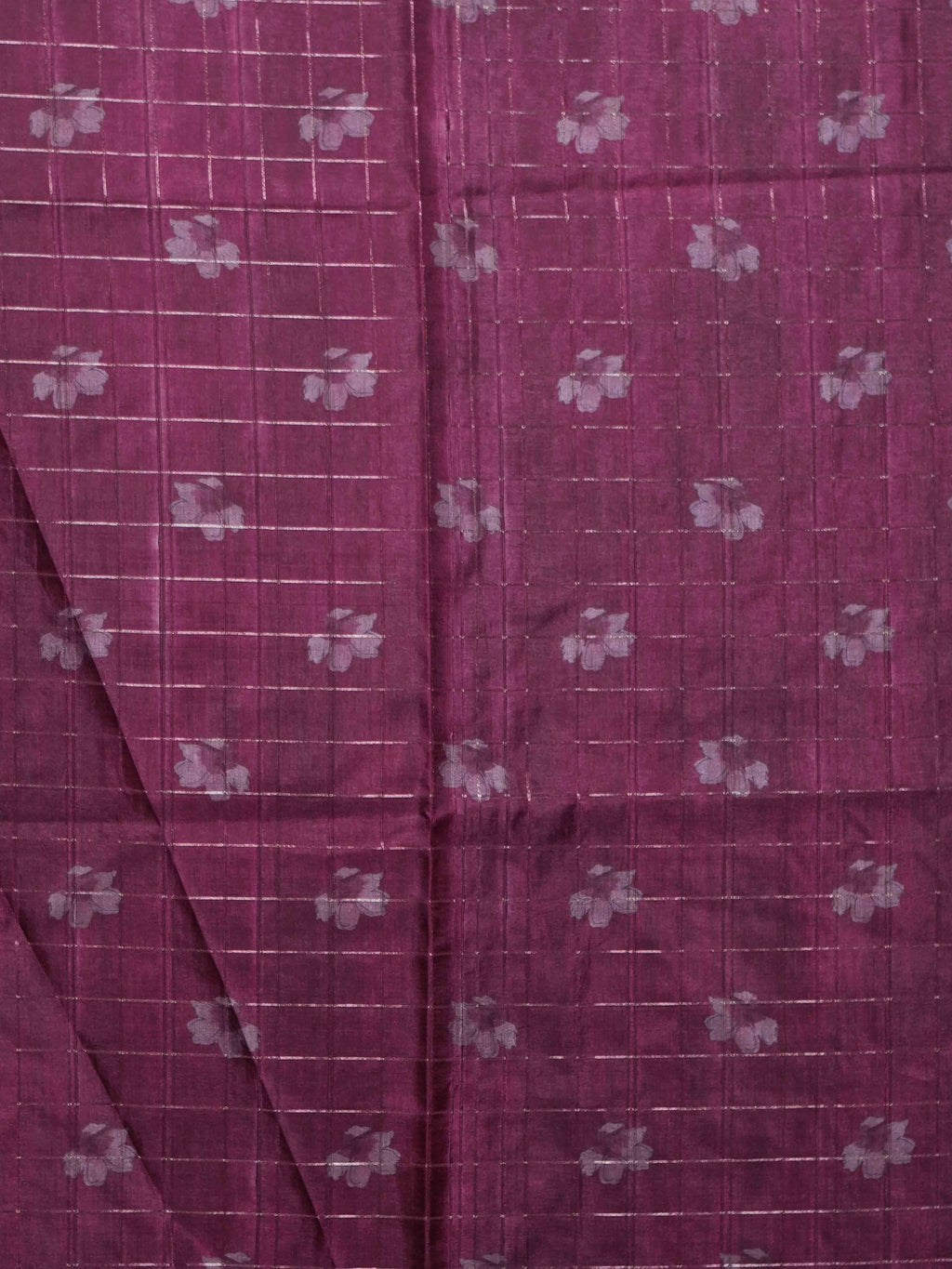Floral Checks Printed Sarees Blooming Grace / SKU311 – 1