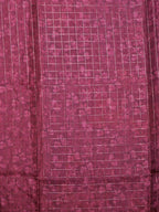 Floral Checks Printed Sarees Garden Charm / SKU311 – 2