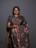 Floral Checks Printed Sarees Petal Beauty / SKU311 – 3