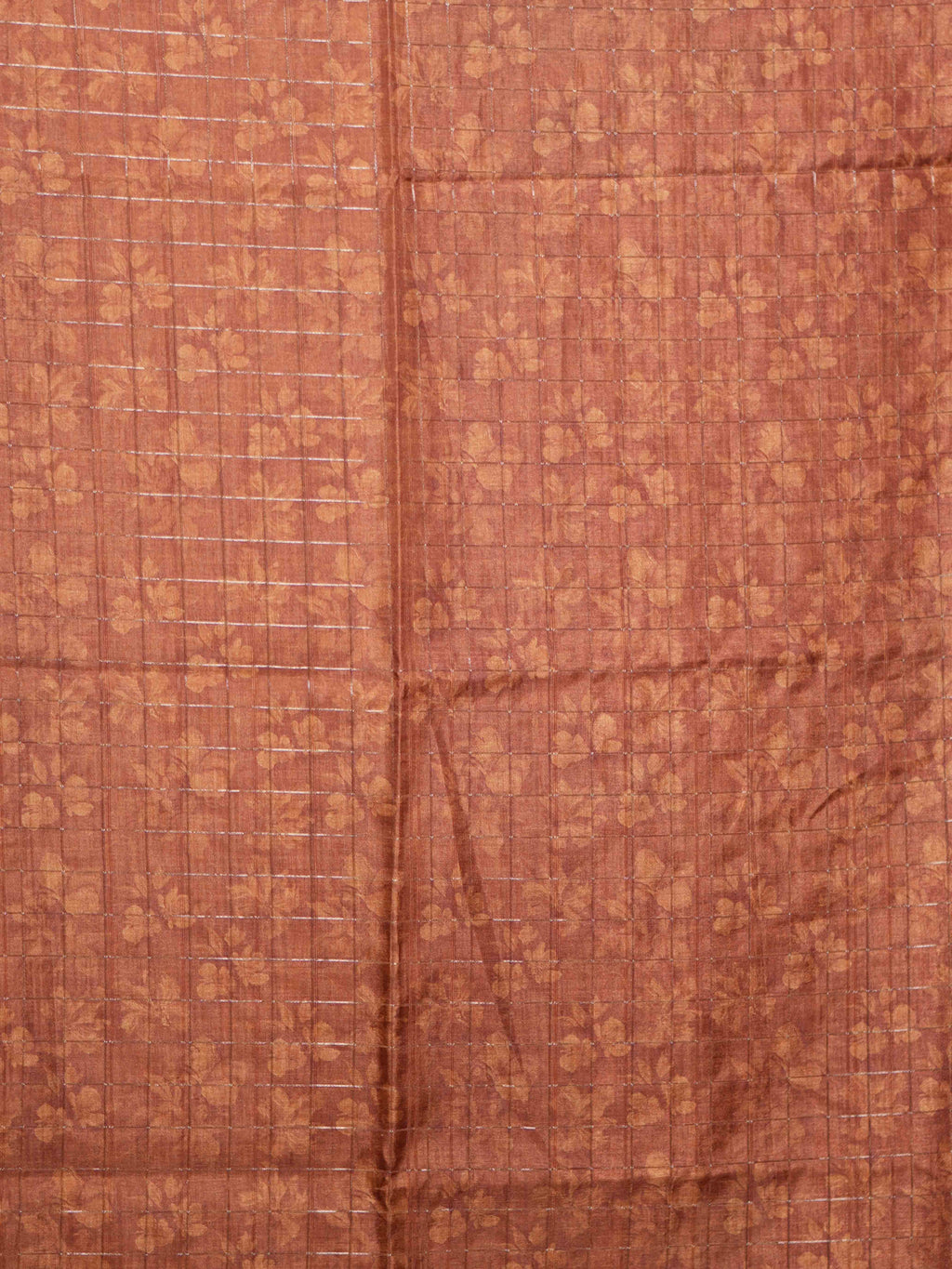 Floral Checks Printed Sarees Artistic Bloom / SKU311 – 4