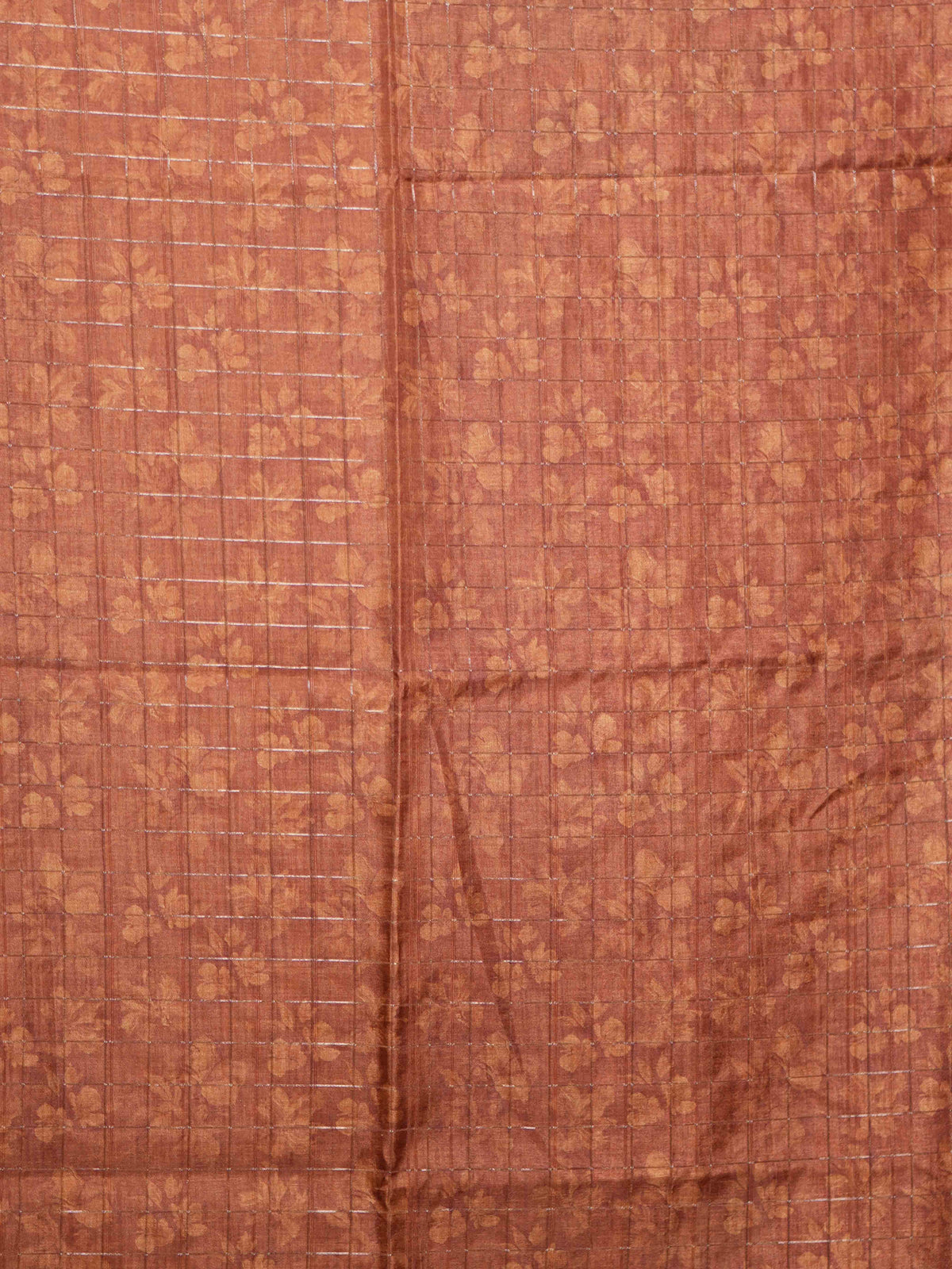 Floral Checks Printed Sarees Artistic Bloom / SKU311 – 4