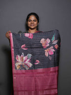 Floral Checks Printed Sarees Classic Motifs / SKU311 – 5