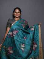 Floral Checks Printed Sarees Floral Harmony / SKU311 – 6
