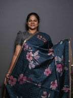 Floral Checks Printed Sarees Refined Prints / SKU311 – 8