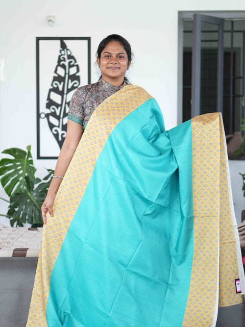 Check Semi Tussar Sarees / SKU223-3