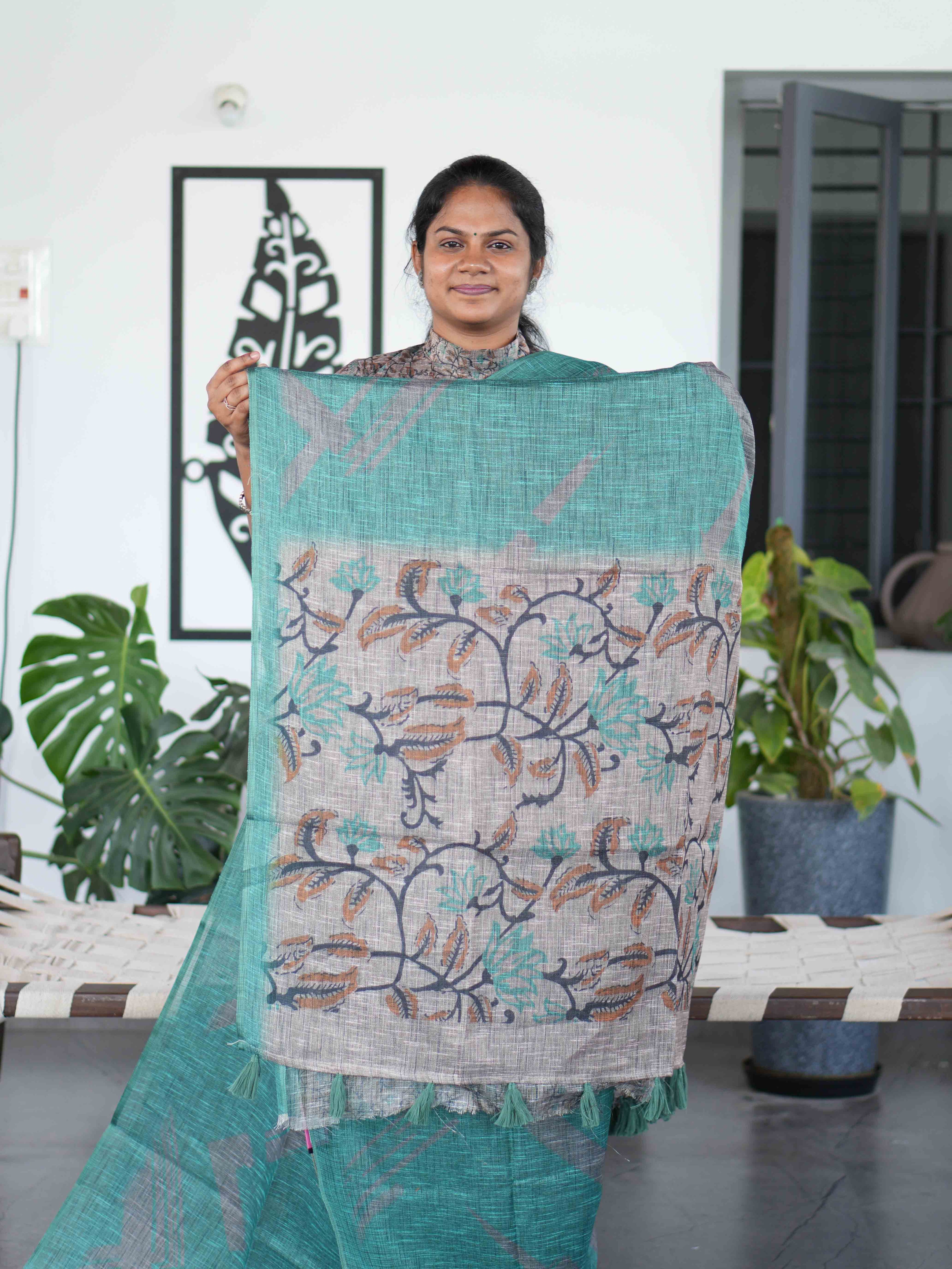 Jute Cotton Sarees Rustic Grace / SKU220 – 2