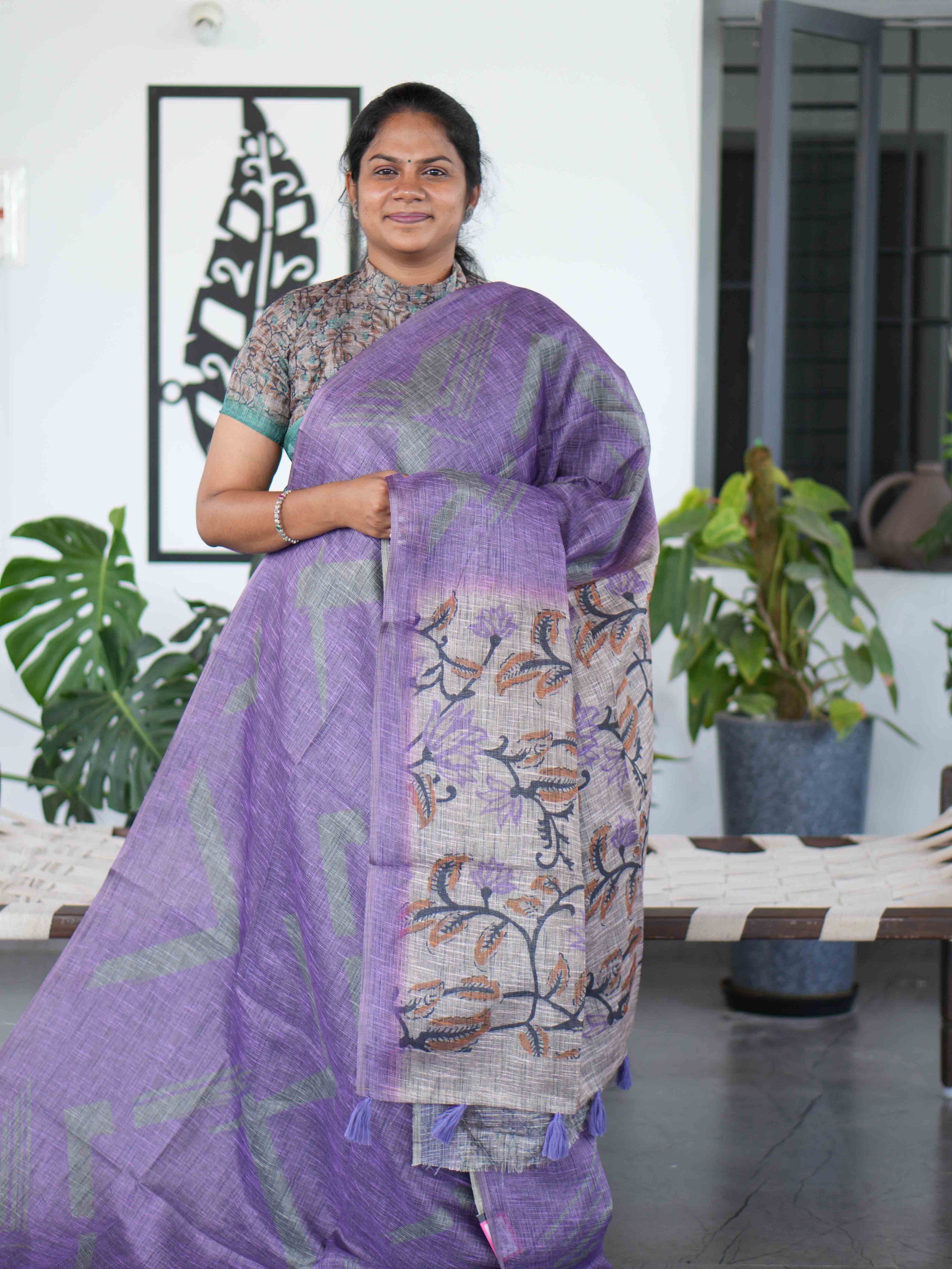 Jute Cotton Sarees Earthy Charm / SKU220 – 3