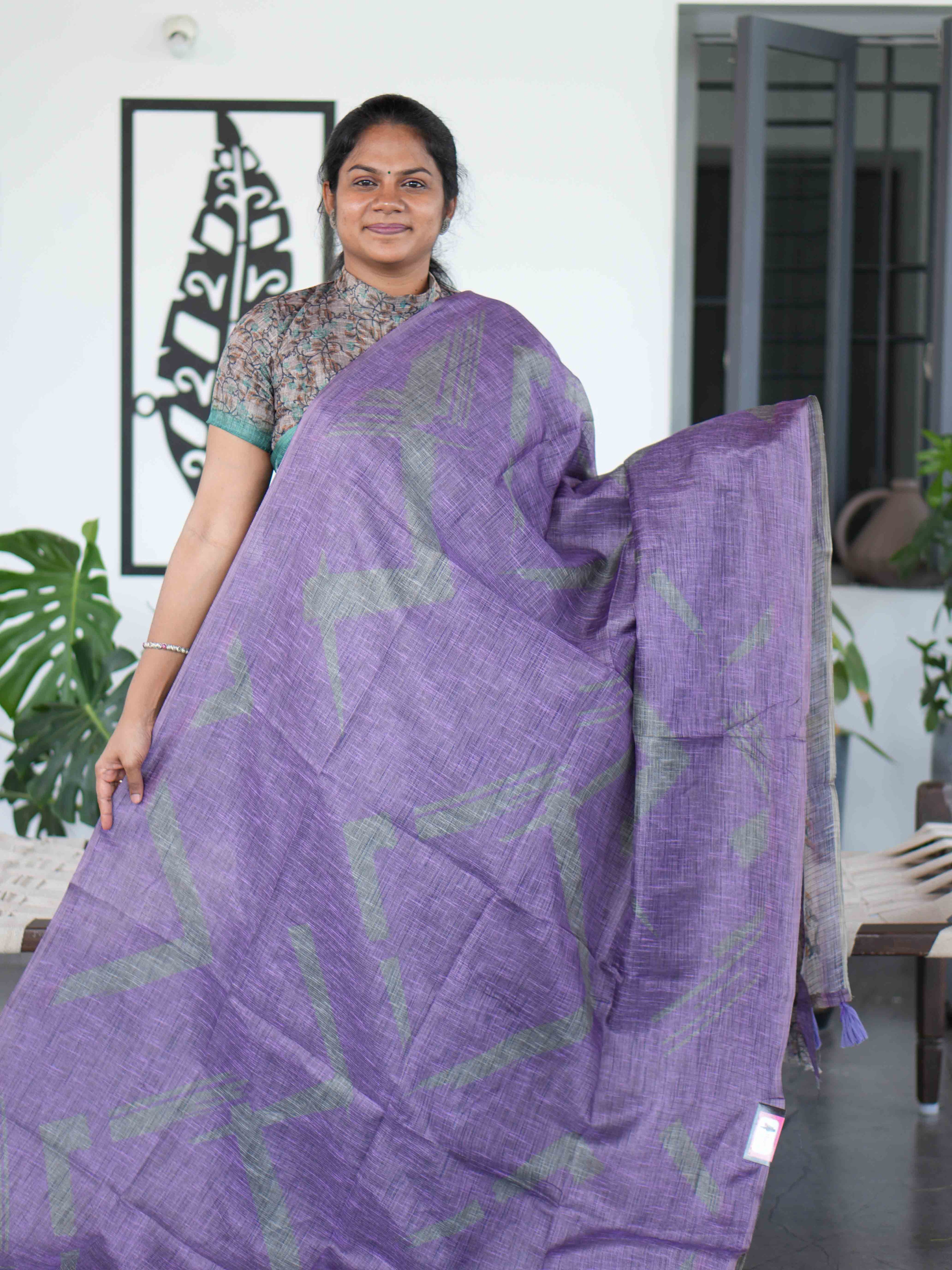 Jute Cotton Sarees Earthy Charm / SKU220 – 3