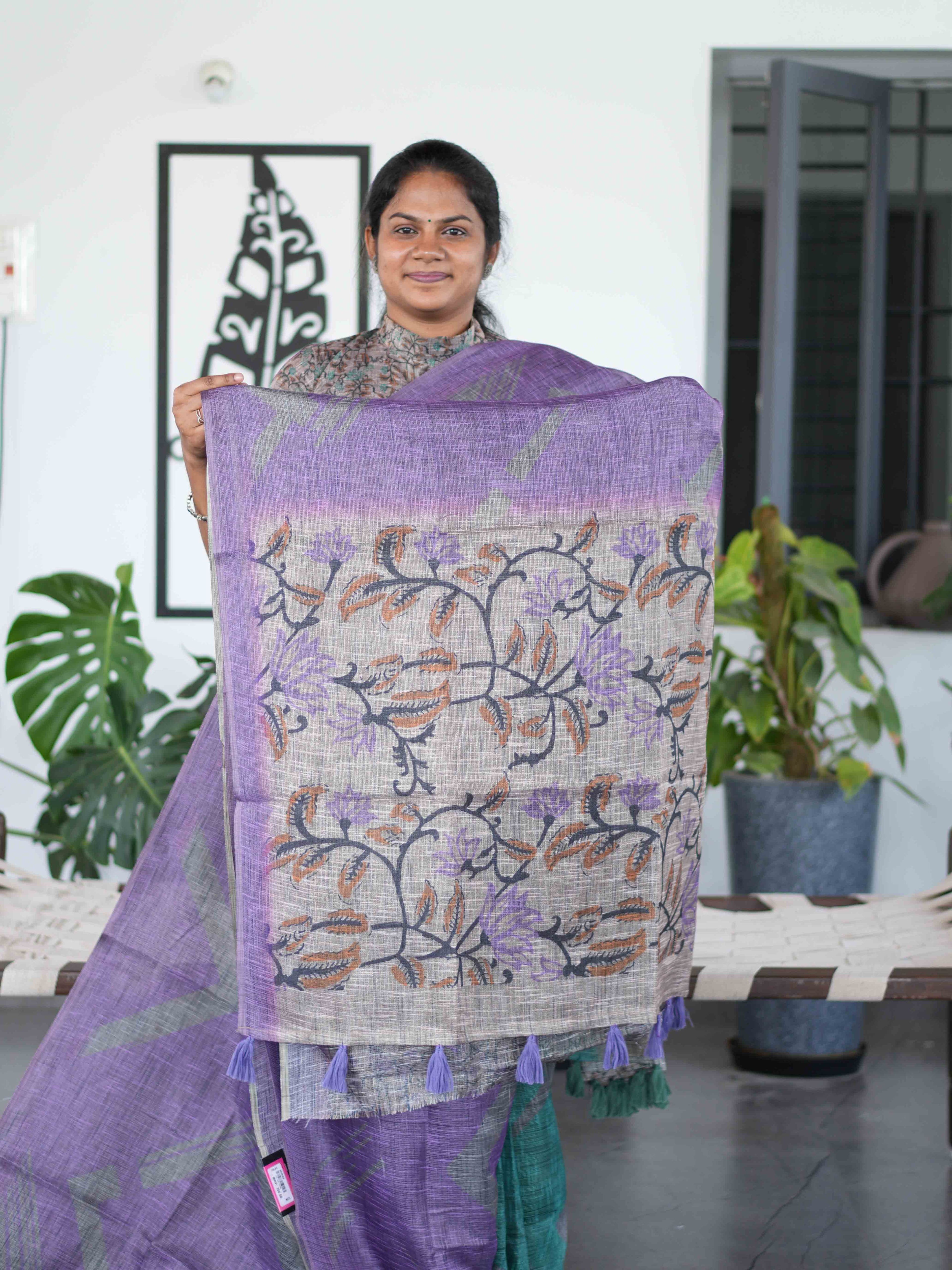 Jute Cotton Sarees Earthy Charm / SKU220 – 3
