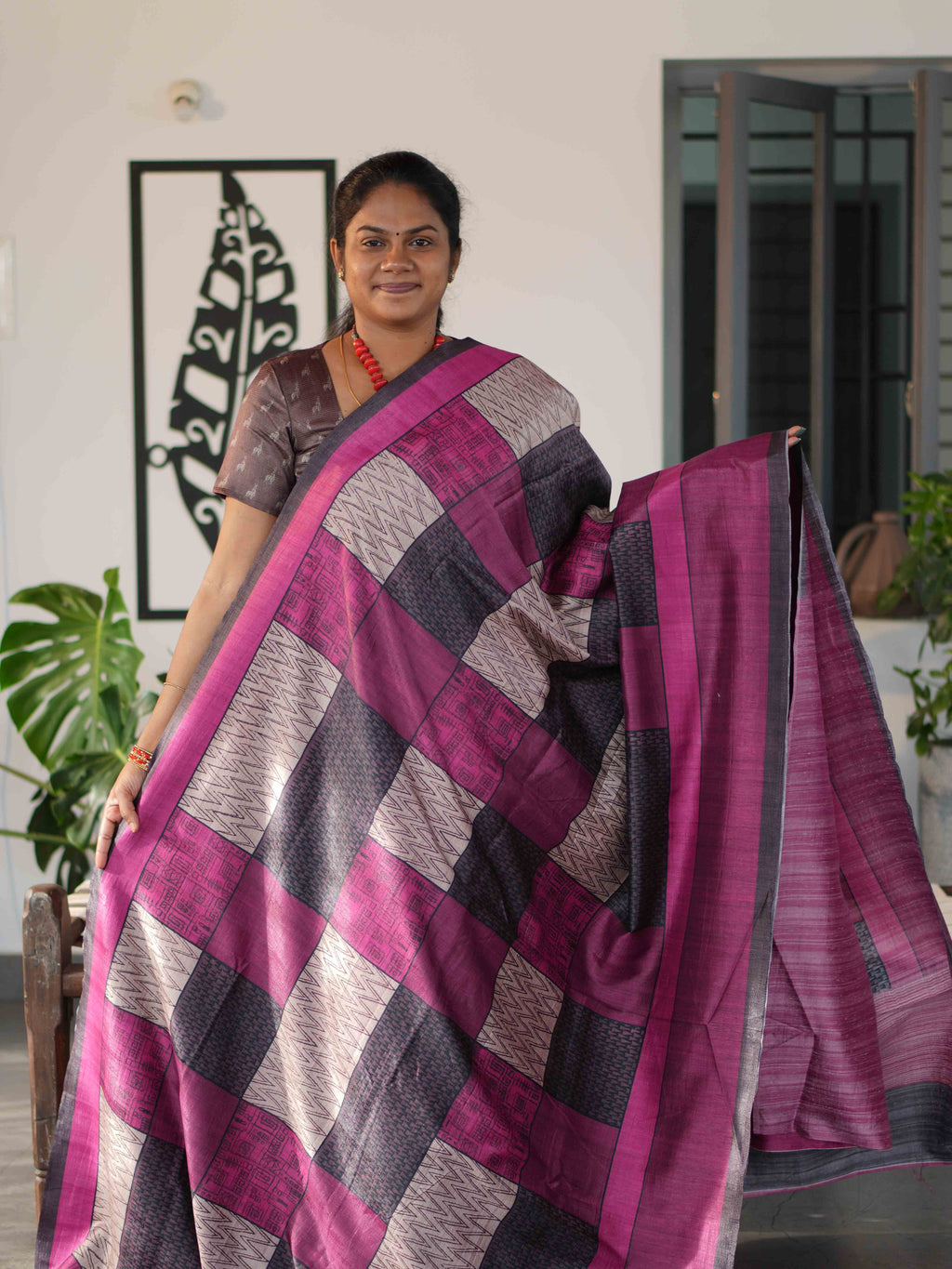 Mulberry Tussar Sarees / SKU238 – 2