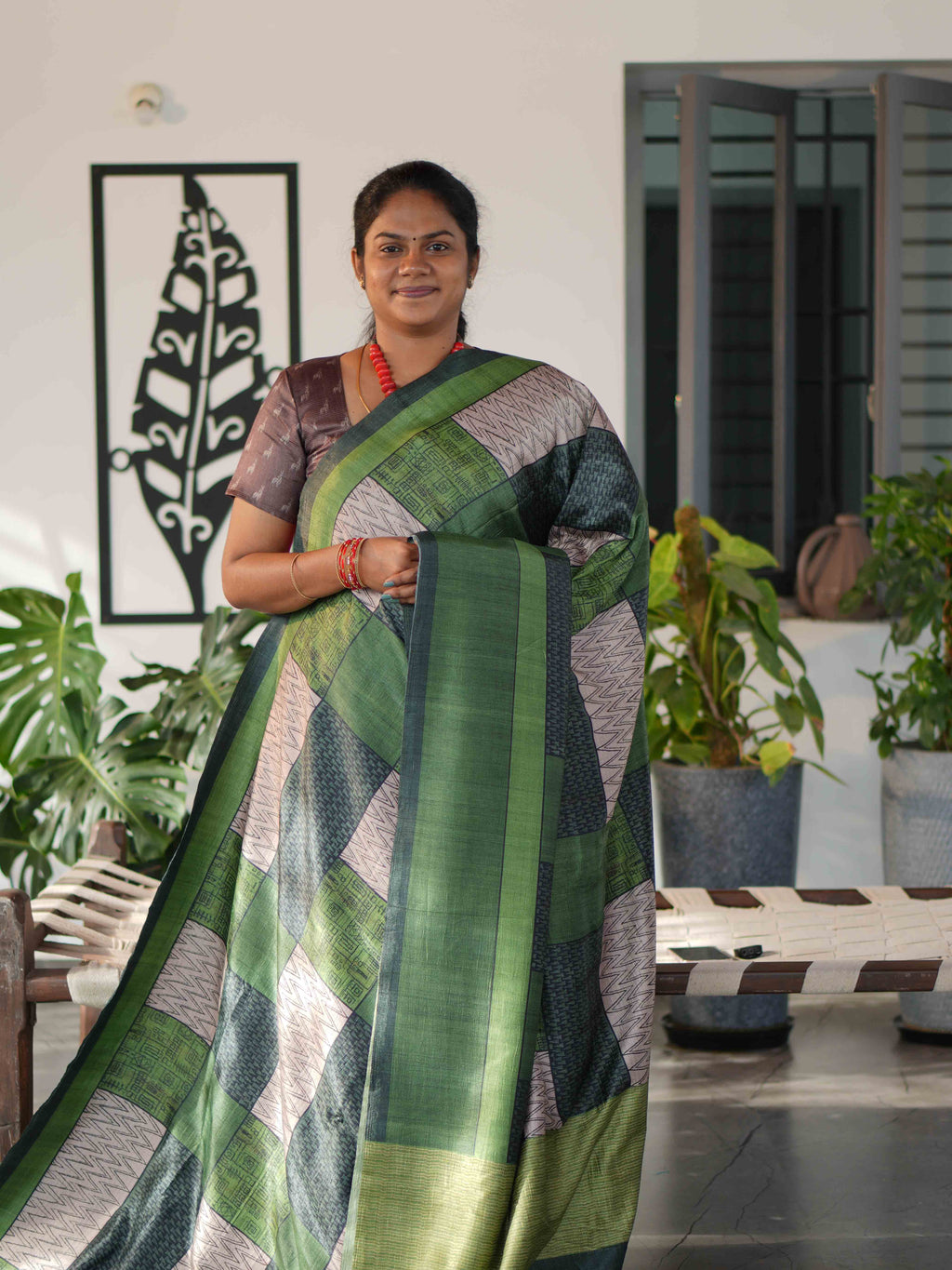 Mulberry Tussar Sarees / SKU238 – 4